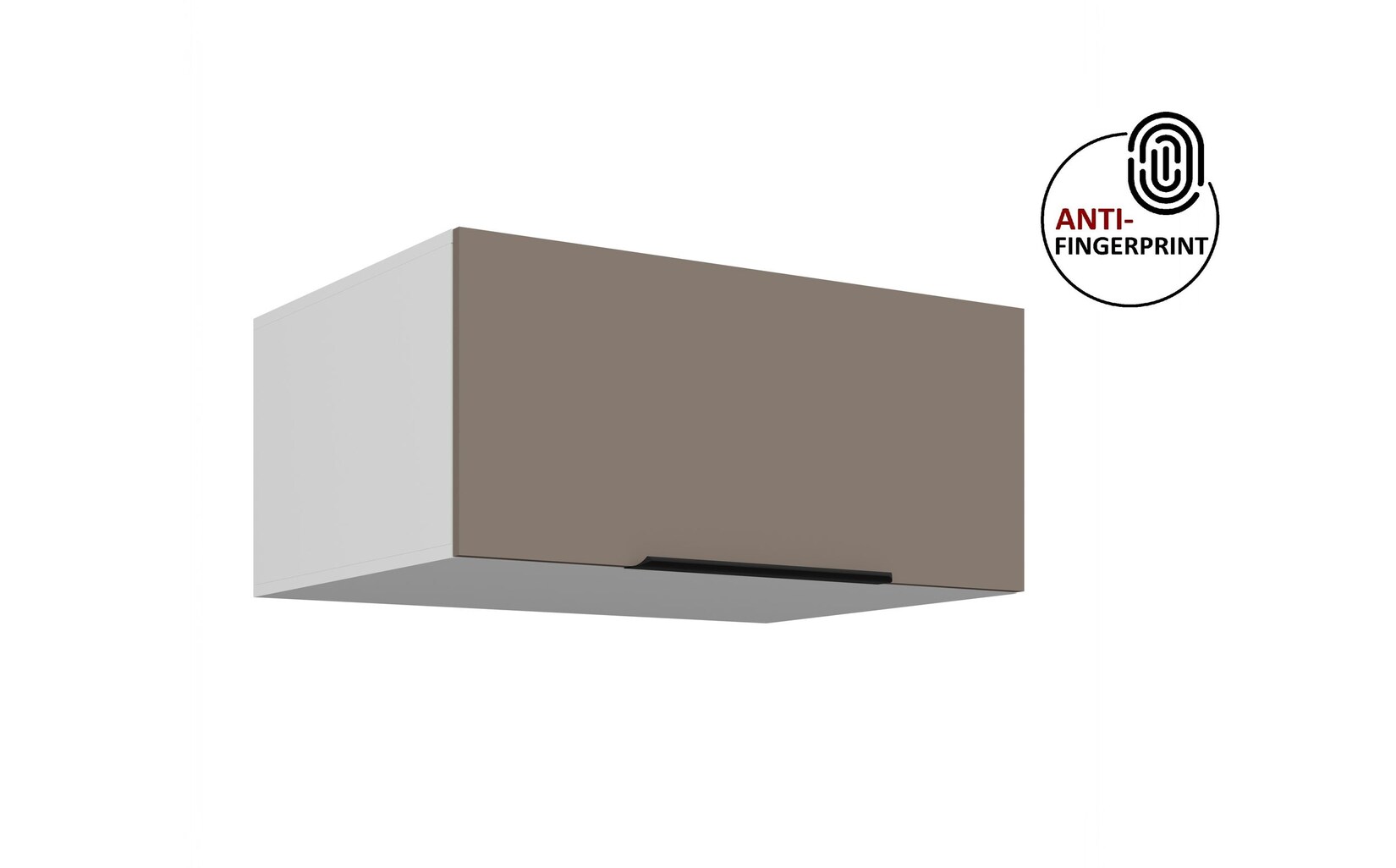 Küchen Aufsatzschrank 80 Küche ARIA Sandgrau matt Küchenzeile Anti Fingerprint
