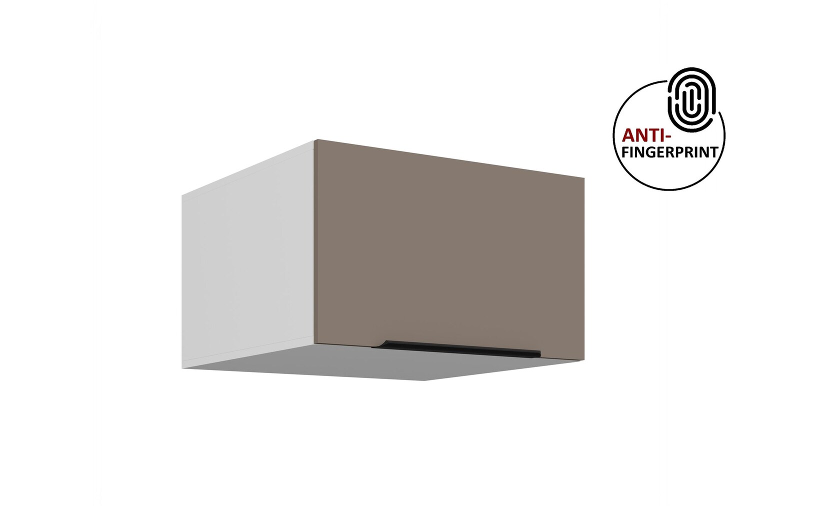 Küchen Aufsatzschrank 60 Küche ARIA Sandgrau matt Küchenzeile Anti Fingerprint