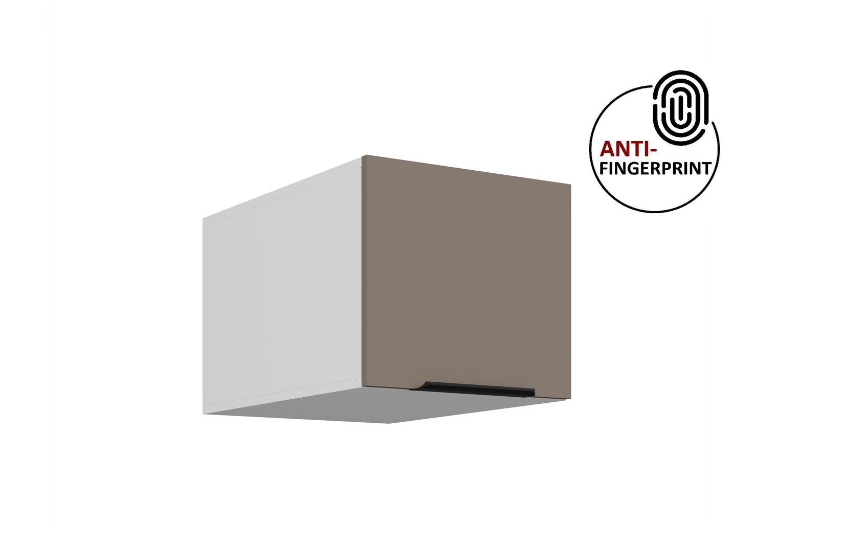 Küchen Aufsatzschrank 40 Küche ARIA Sandgrau matt Küchenzeile Anti Fingerprint