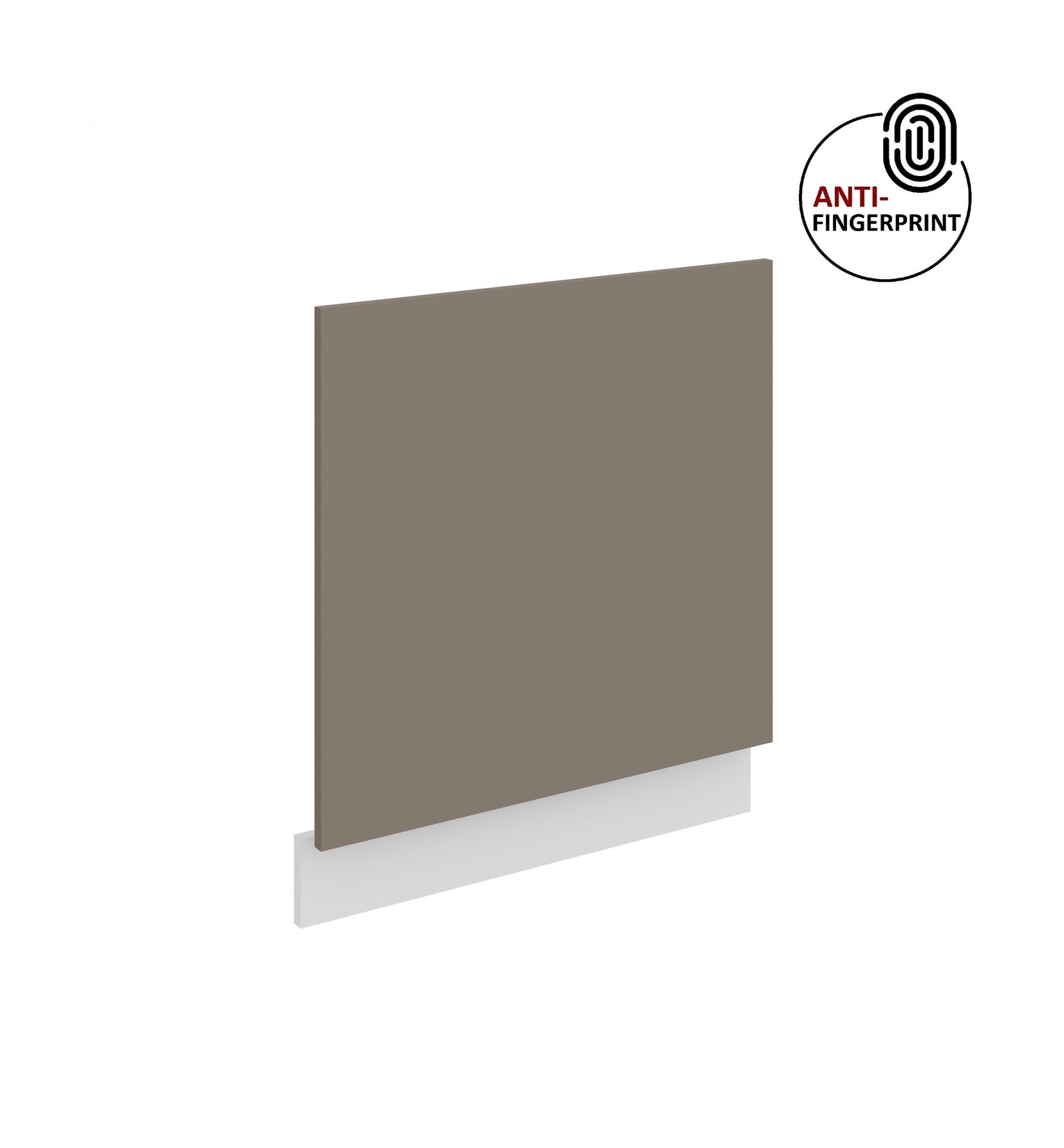Frontblende für integrierten Geschirrspüler 60 cm ARIA Sandgrau + Weiss matt