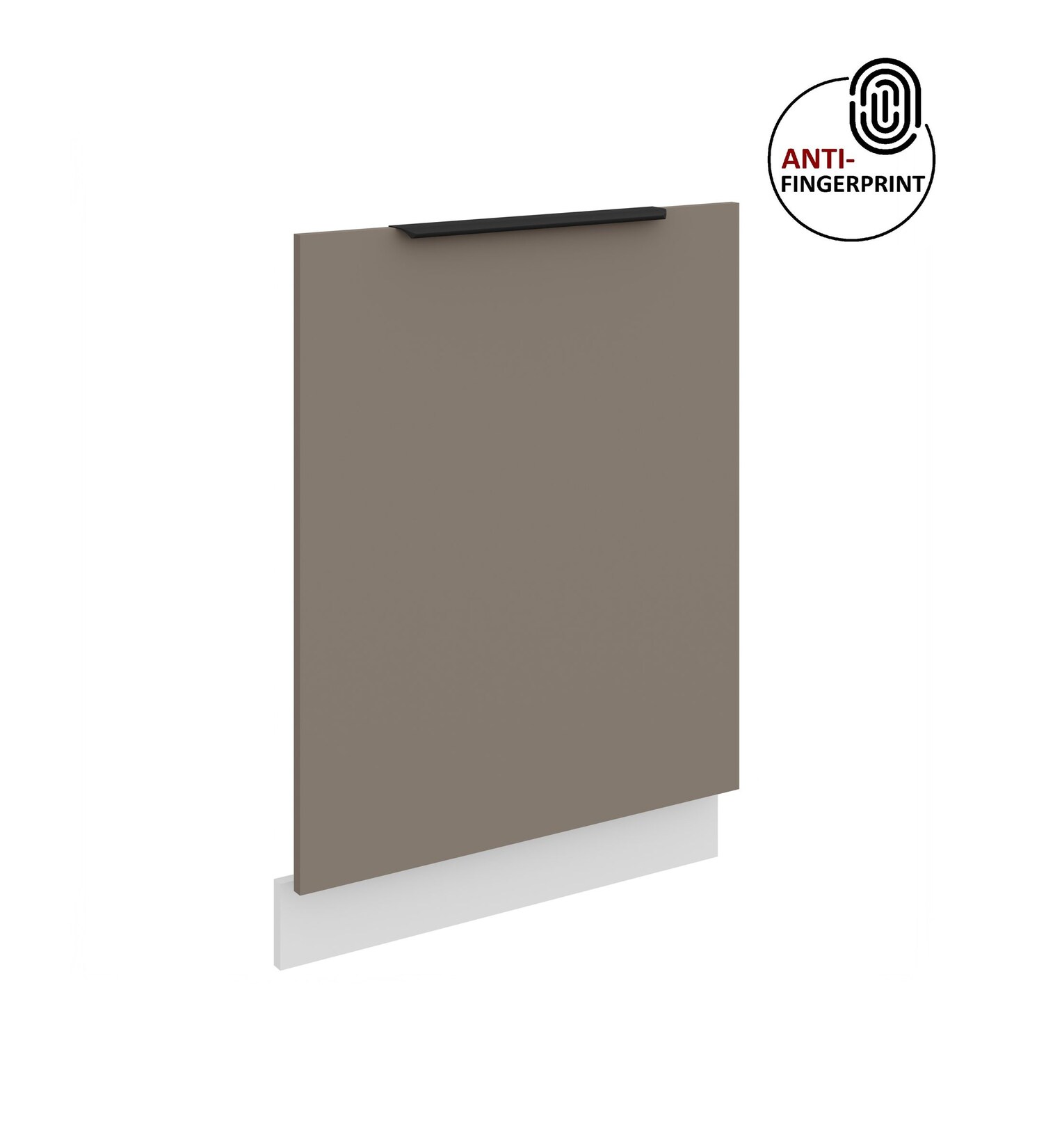 Frontblende für vollintegrierten Geschirrspüler 60 cm ARIA Sandgrau + Weiss matt