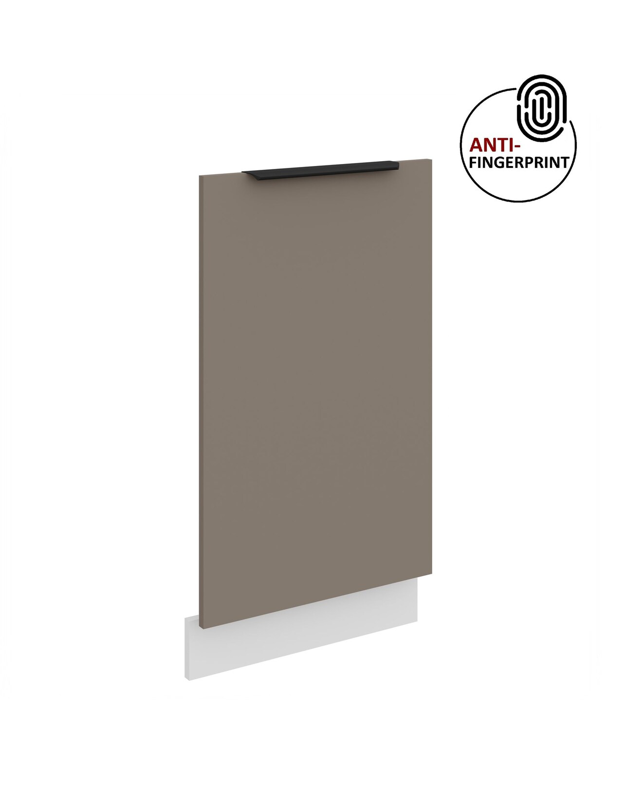 Frontblende für vollintegrierten Geschirrspüler 45 cm ARIA Sandgrau + Weiss matt