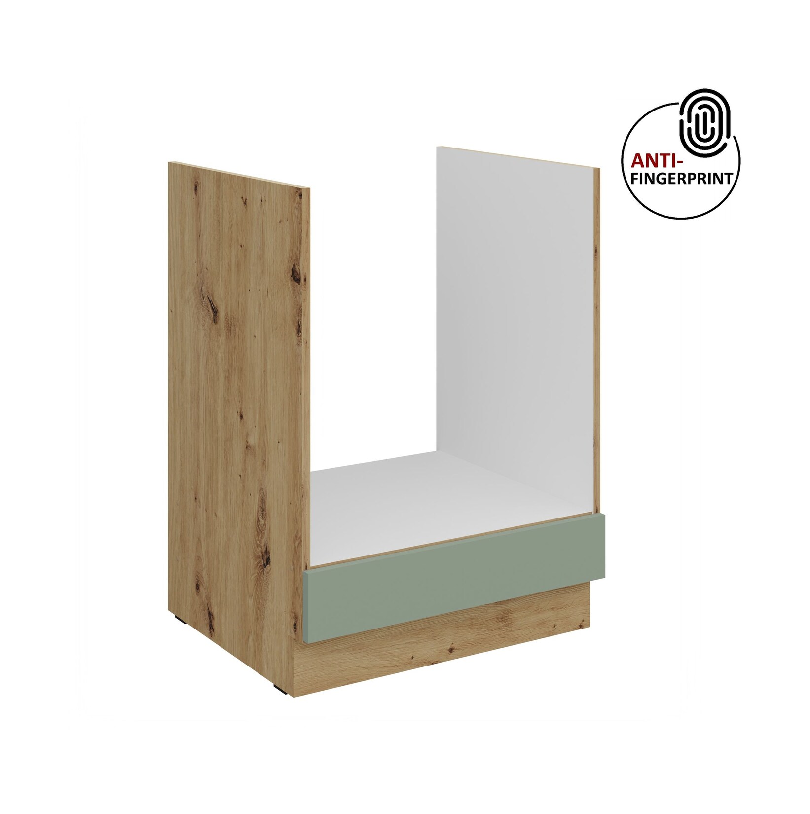 Küchen Herdschrank 60 Küche ARIA Aquamarin matt Anti Fingerprint Küchenzeile