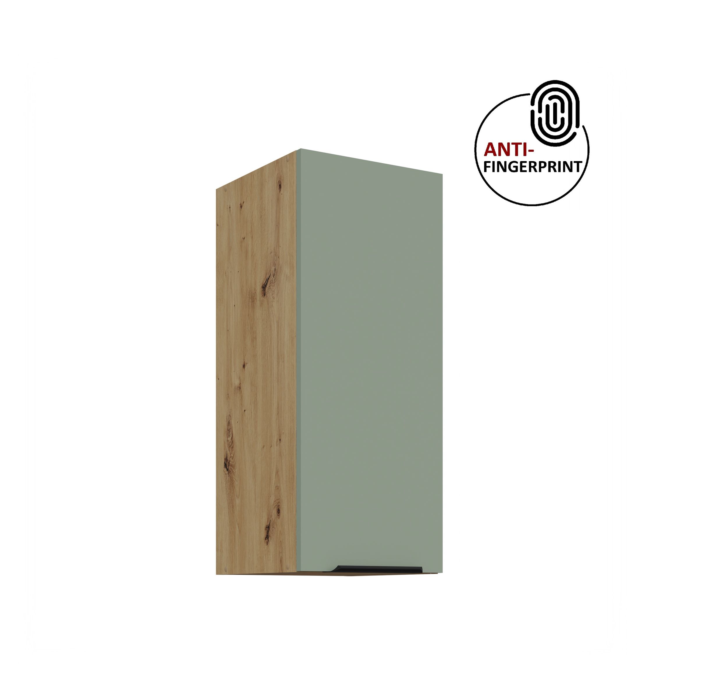 K&uuml;chen H&auml;ngeschrank 30 K&uuml;che ARIA Aquamarin matt K&uuml;chenzeile Anti Fingerprint - Bild 1