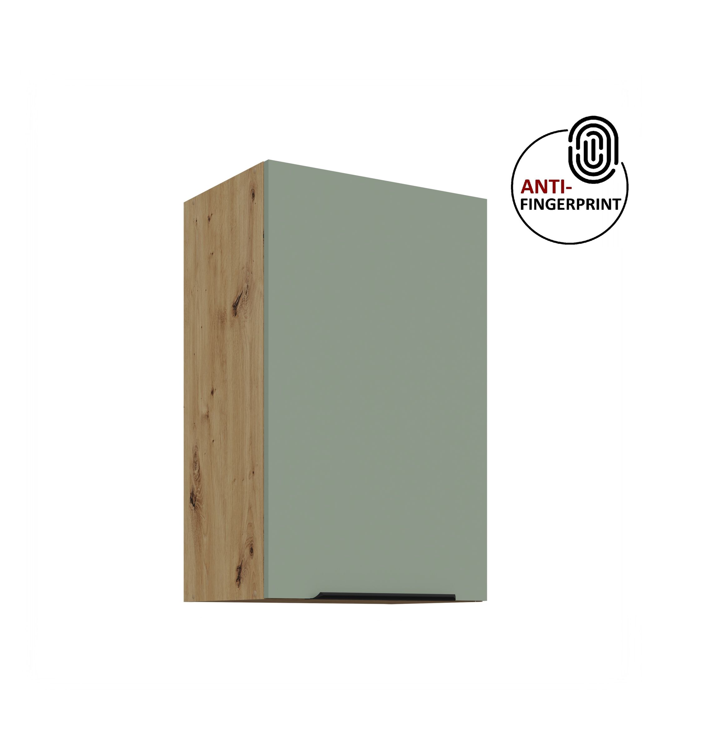 K&uuml;chen H&auml;ngeschrank 45 K&uuml;che ARIA Aquamarin matt K&uuml;chenzeile Anti Fingerprint - Bild 1