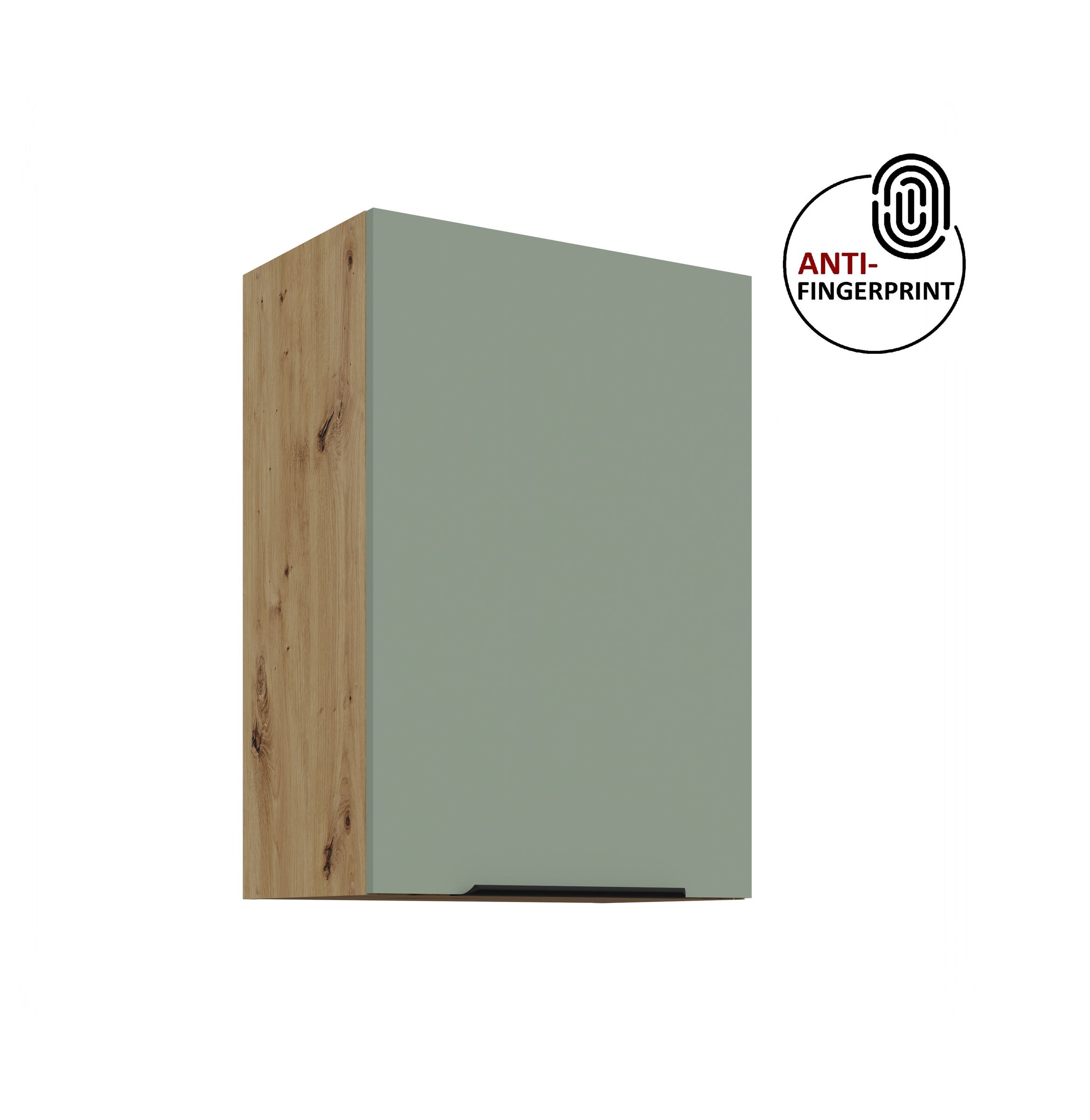 K&uuml;chen H&auml;ngeschrank 50 K&uuml;che ARIA Aquamarin matt K&uuml;chenzeile Anti Fingerprint - Bild 1