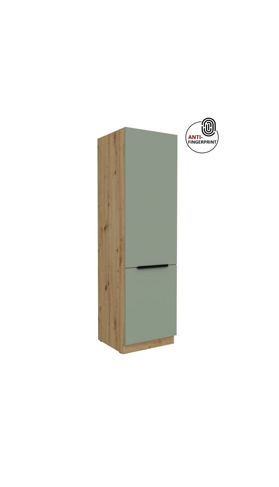 Küchen Hochschrank 60 cm Küche ARIA Aquamarin matt Anti Fingerprint Küchenzeile