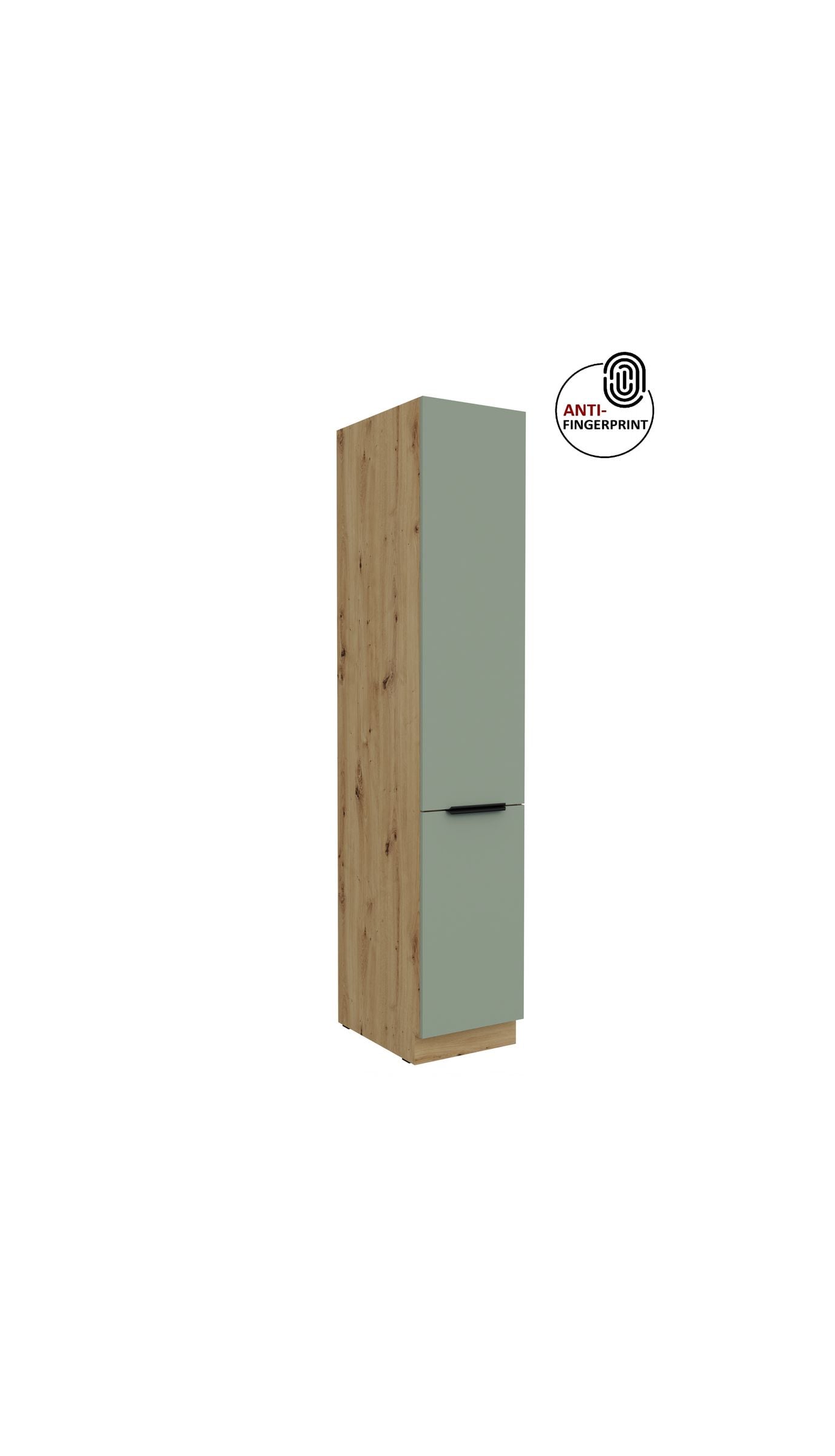 K&uuml;chen Hochschrank 40 cm K&uuml;che ARIA Aquamarin matt Anti Fingerprint K&uuml;chenzeile - Bild 1