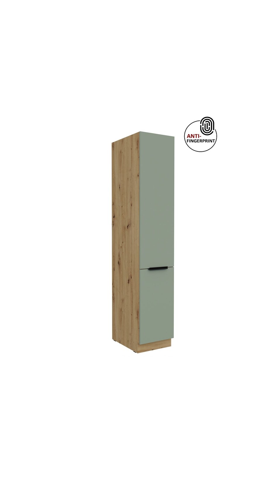 Küchen Hochschrank 40 cm Küche ARIA Aquamarin matt Anti Fingerprint Küchenzeile