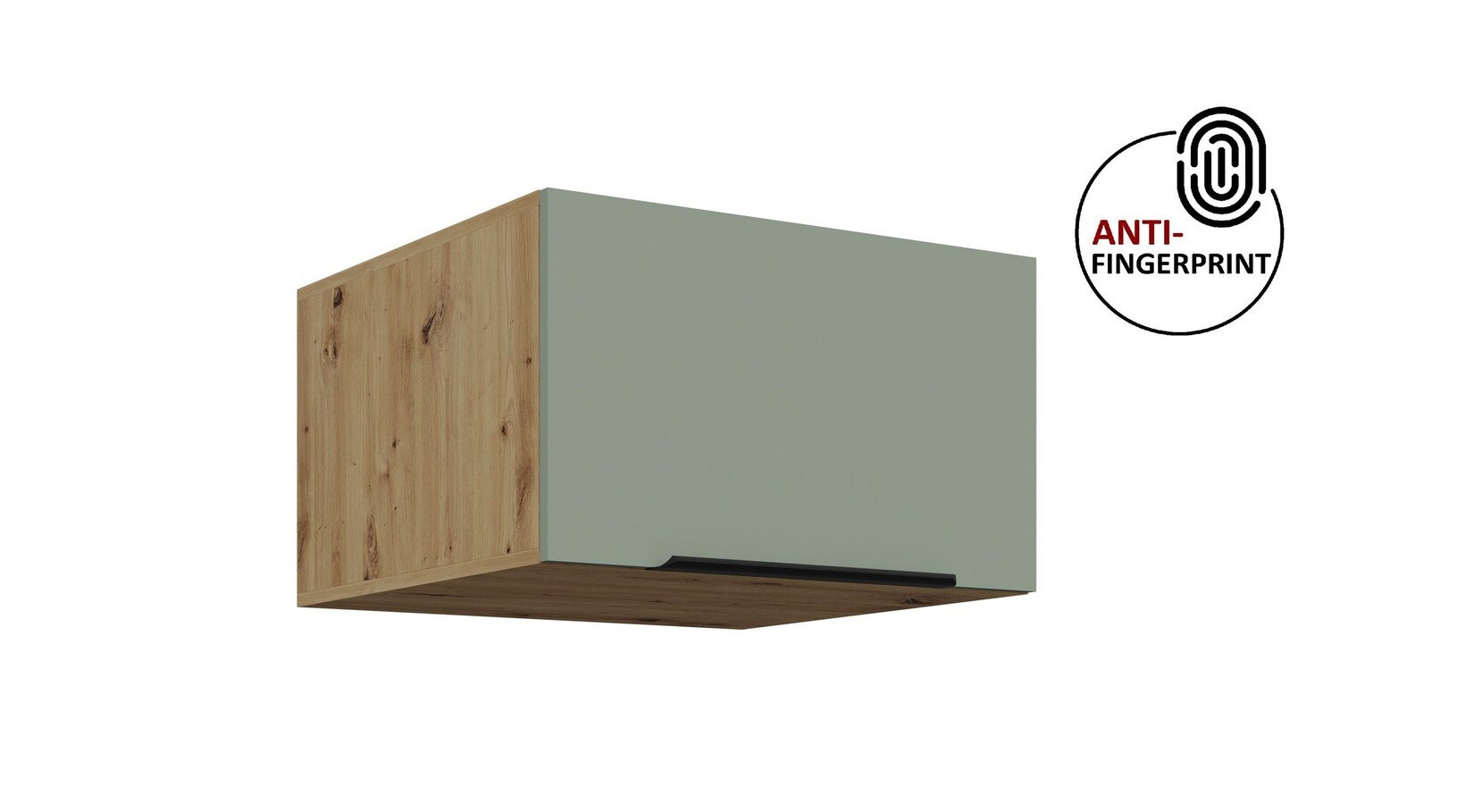 Küchen Aufsatzschrank 60 Küche ARIA Aquamarin matt Küchenzeile Anti Fingerprint