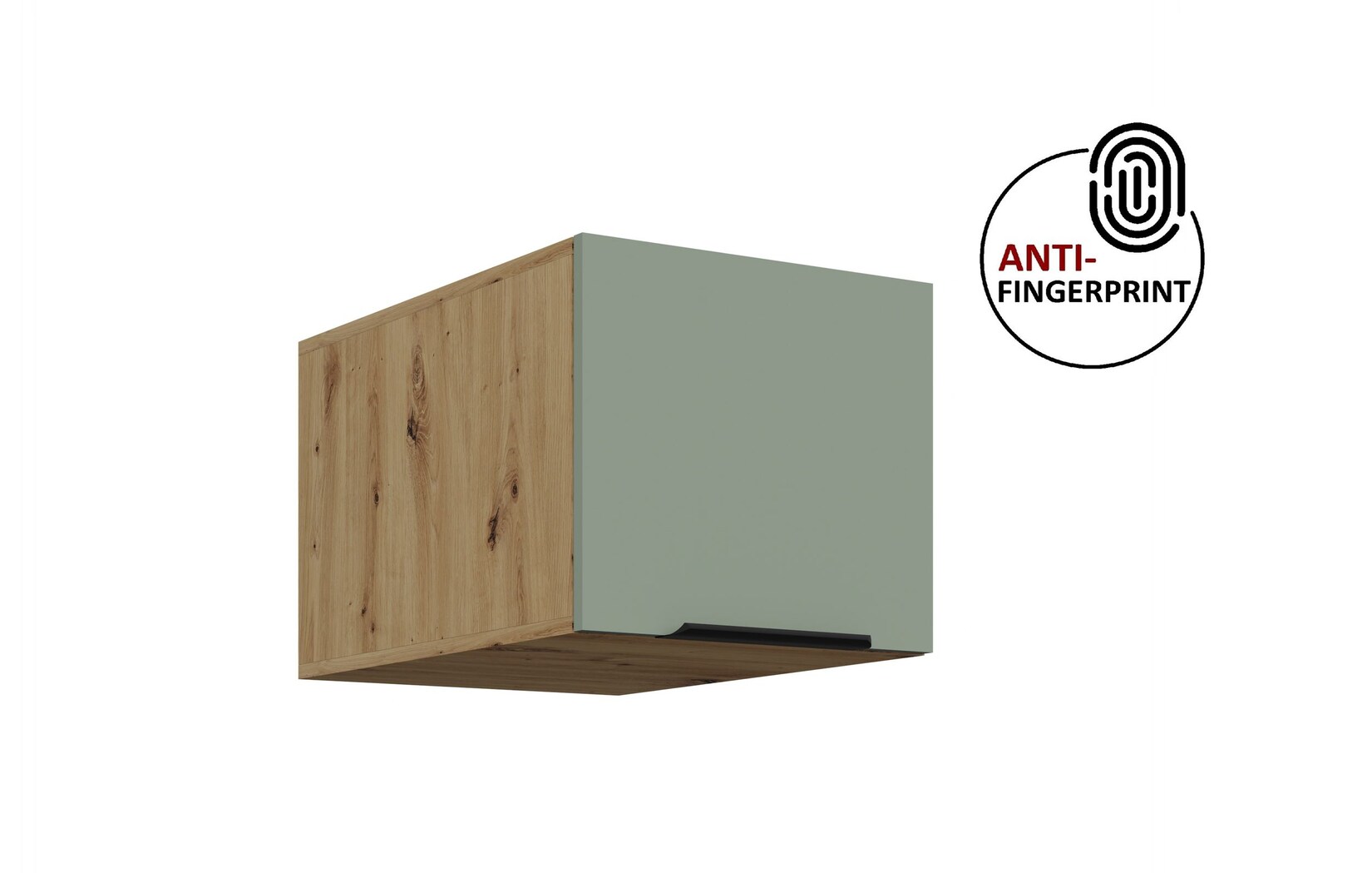 Küchen Aufsatzschrank 40 Küche ARIA Aquamarin Küchenzeile Anti Fingerprint