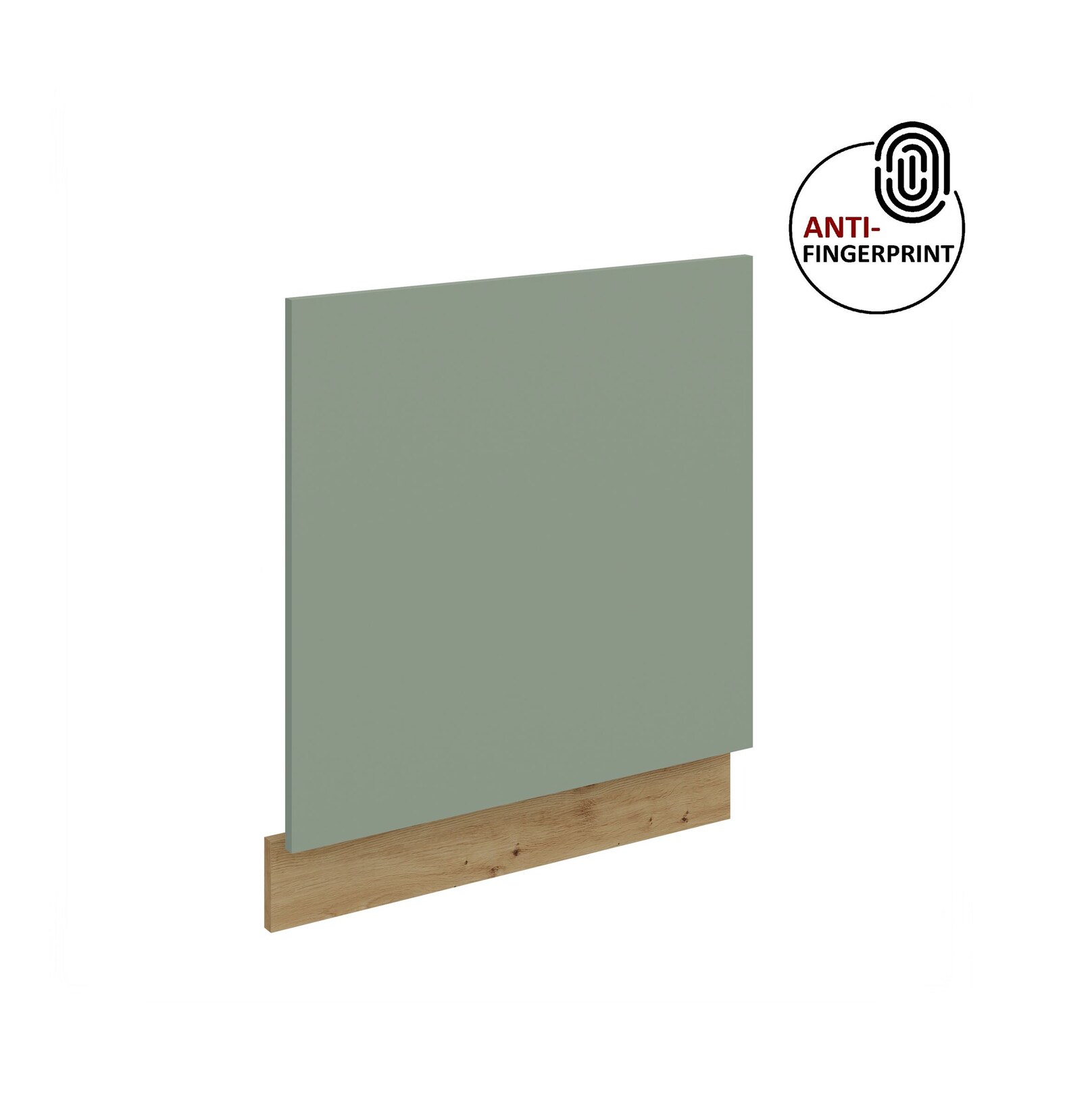 Frontblende für integrierten Geschirrspüler 60 cm ARIA Aquamarin + Eiche Artisan