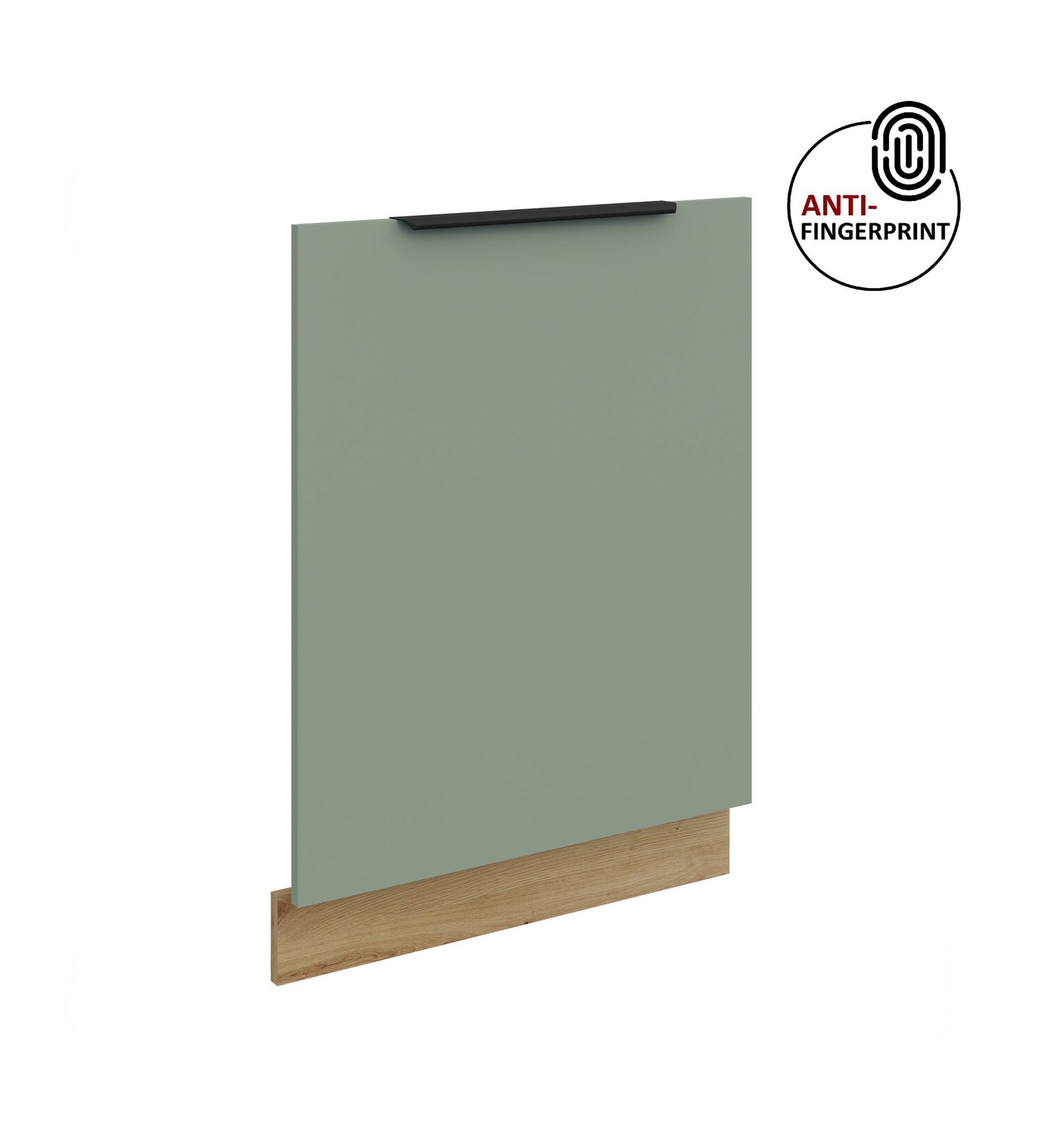 Frontblende für vollintegrierten Geschirrspüler 60 ARIA Aquamarin Eiche Artisan