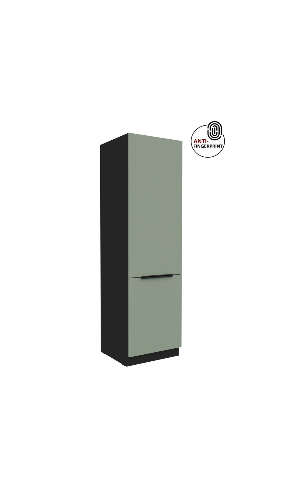 Küchen Hochschrank 60 cm Küche ARIA Aquamarin matt Anti Fingerprint Küchenzeile