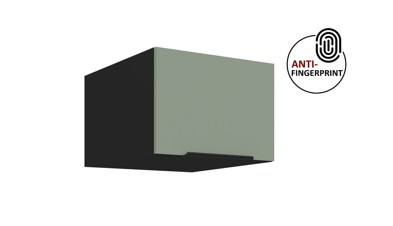 Küchen Aufsatzschrank 50 Küche ARIA Aquamarin matt Küchenzeile Anti Fingerprint