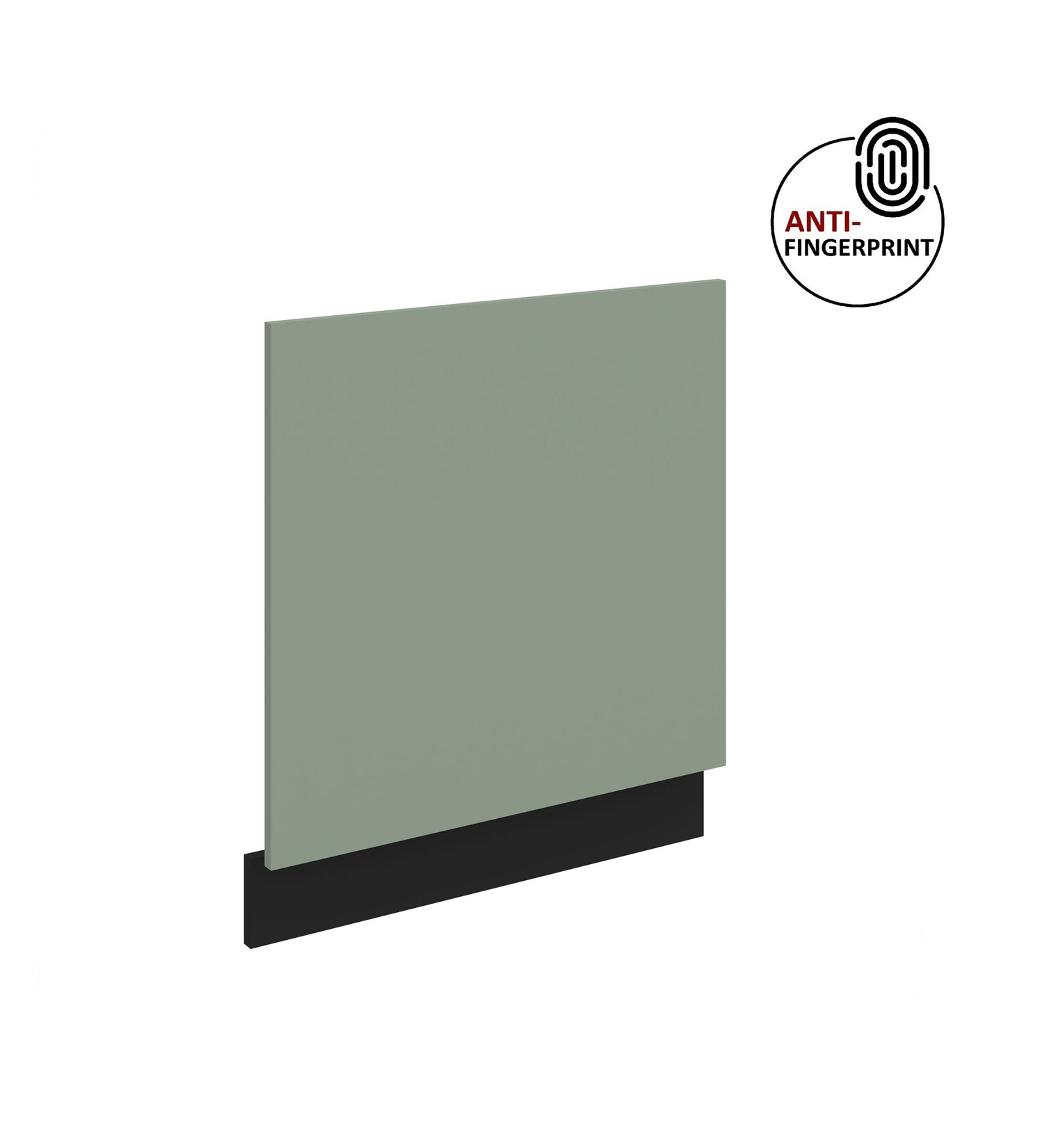 Frontblende für integrierten Geschirrspüler 60 cm ARIA Aquamarin + Schwarz matt