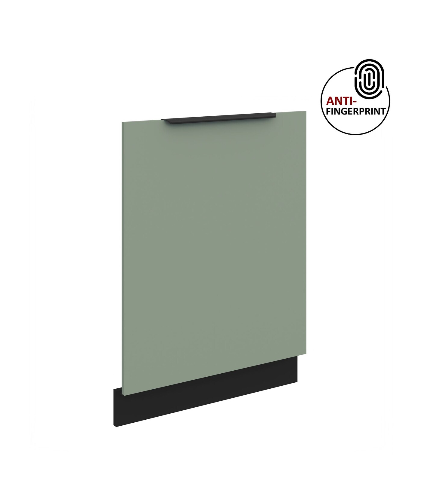Frontblende für vollintegrierten Geschirrspüler 60 ARIA Aquamarin + Schwarz matt