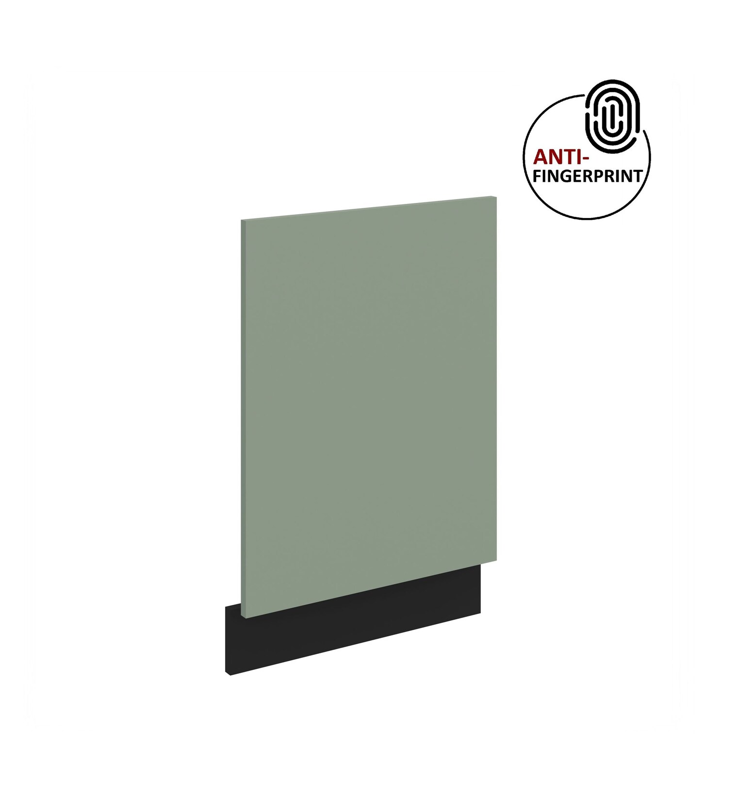 Frontblende für integrierten Geschirrspüler 45 cm ARIA Aquamarin + Schwarz matt