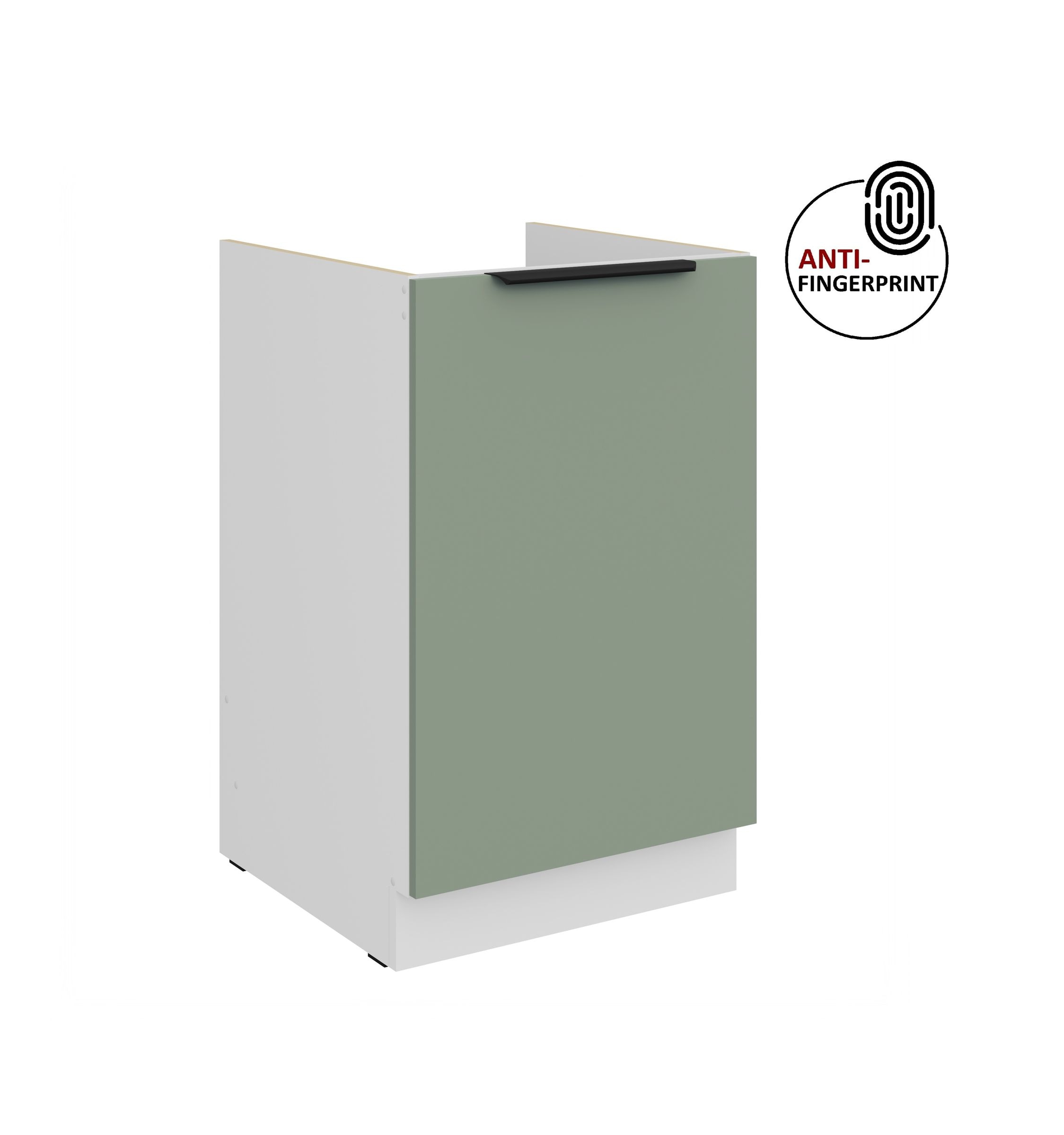 K&uuml;chen Sp&uuml;lenschrank 50 K&uuml;che ARIA Aquamarin matt Anti Fingerprint K&uuml;chenzeile - Bild 1