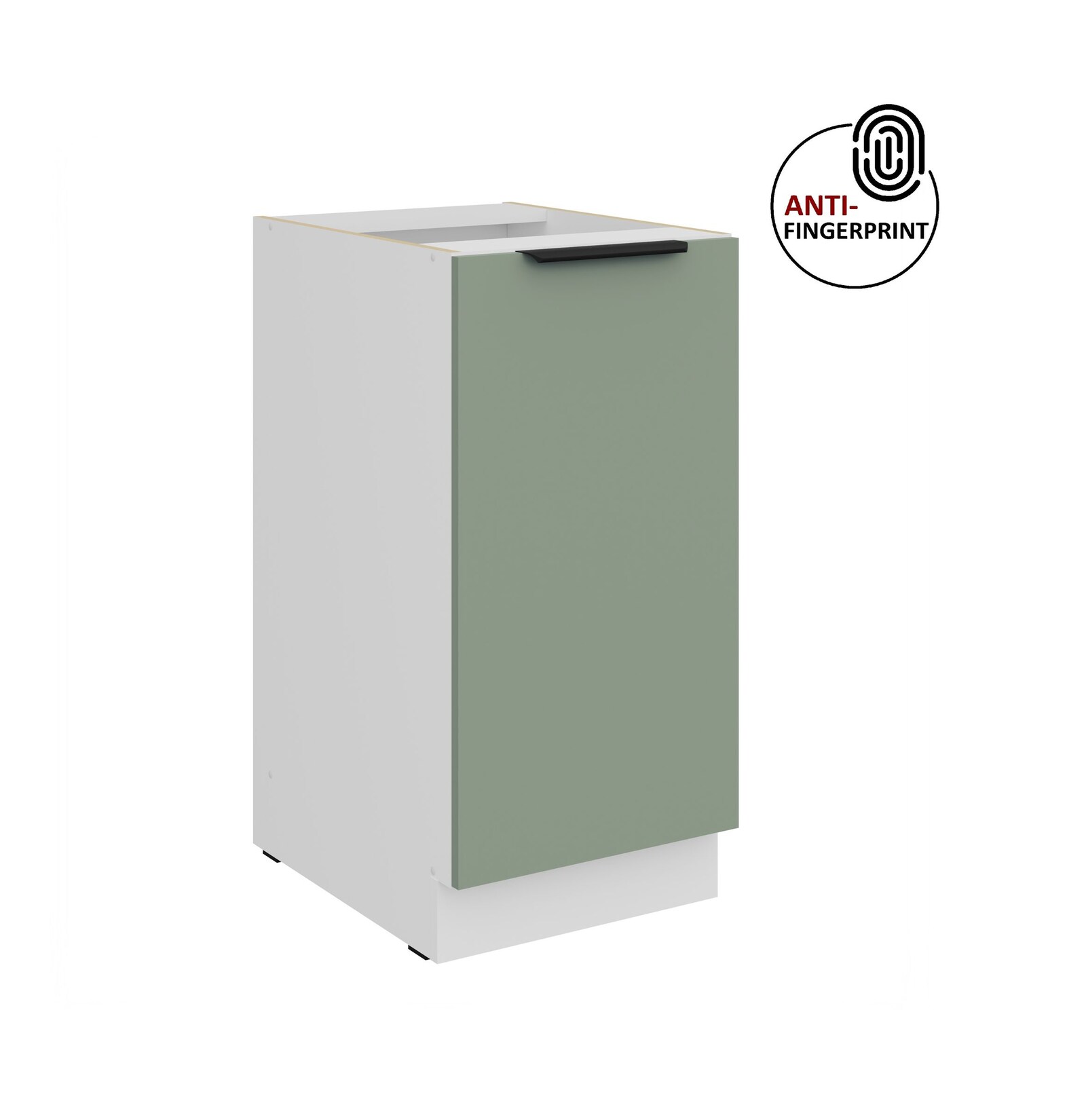 Küchen Unterschrank 40 cm Küche ARIA Aquamarin matt Anti Fingerprint Küchenzeile