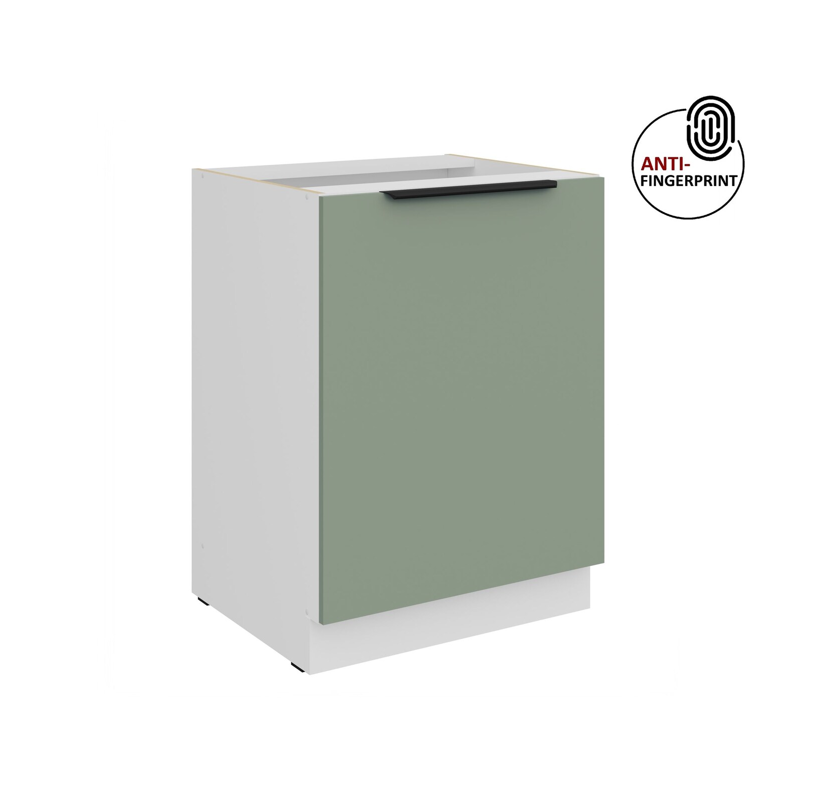 Küchen Unterschrank 60 cm Küche ARIA Aquamarin matt Anti Fingerprint Küchenzeile