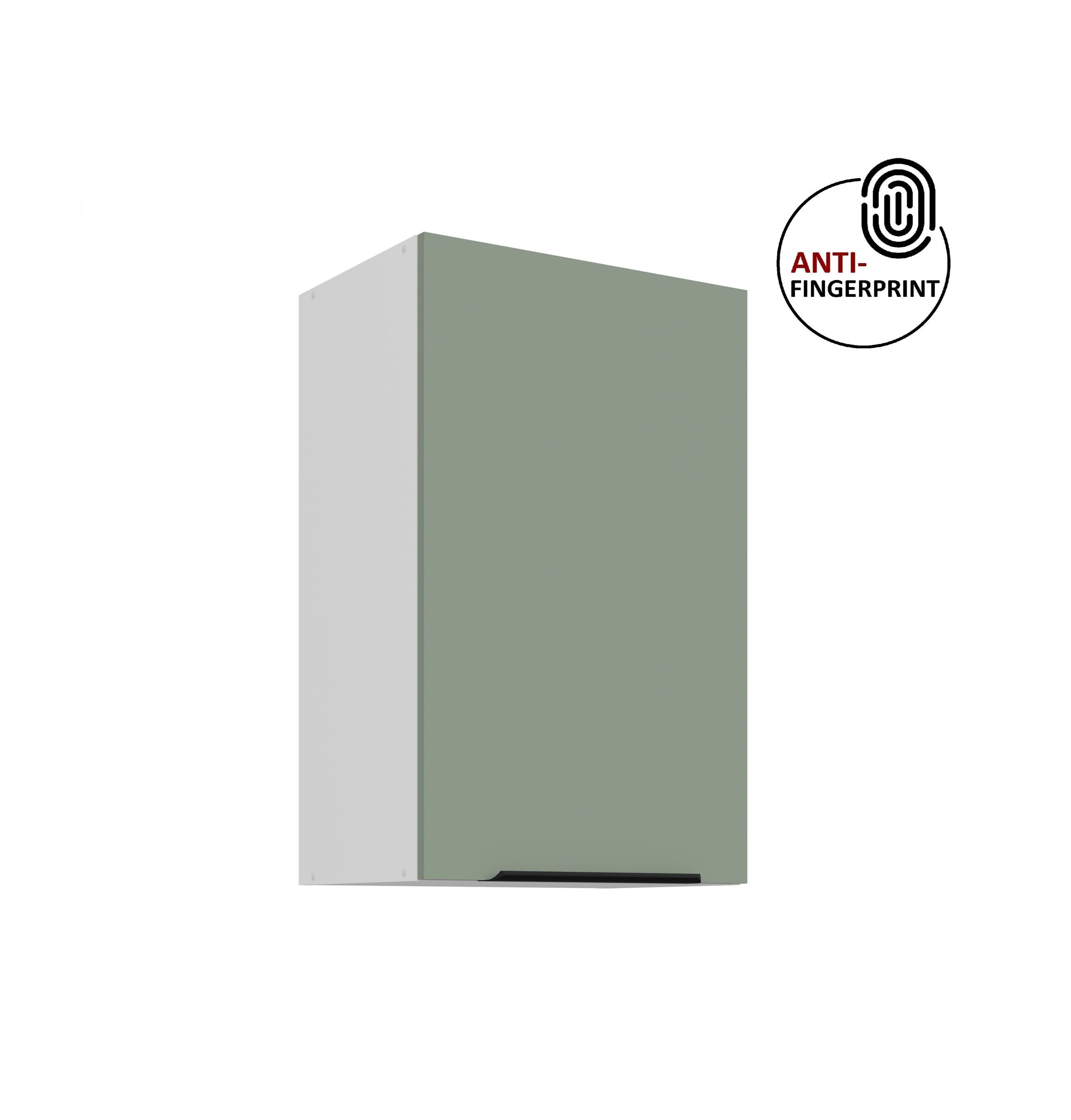 K&uuml;chen H&auml;ngeschrank 45 cm K&uuml;che ARIA Aquamarin matt K&uuml;chenzeile Anti Fingerprint - Bild 1