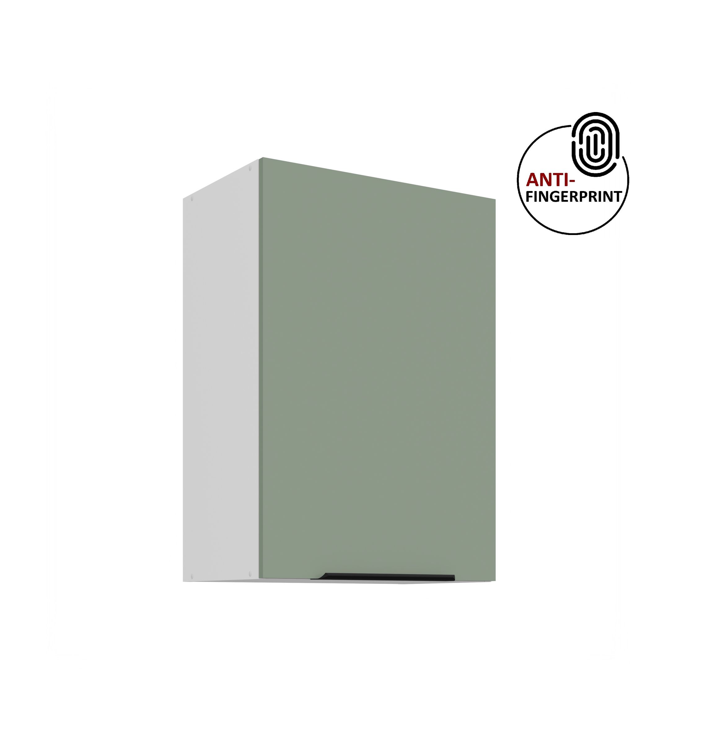 K&uuml;chen H&auml;ngeschrank 50 cm K&uuml;che ARIA Aquamarin matt K&uuml;chenzeile Anti Fingerprint - Bild 1