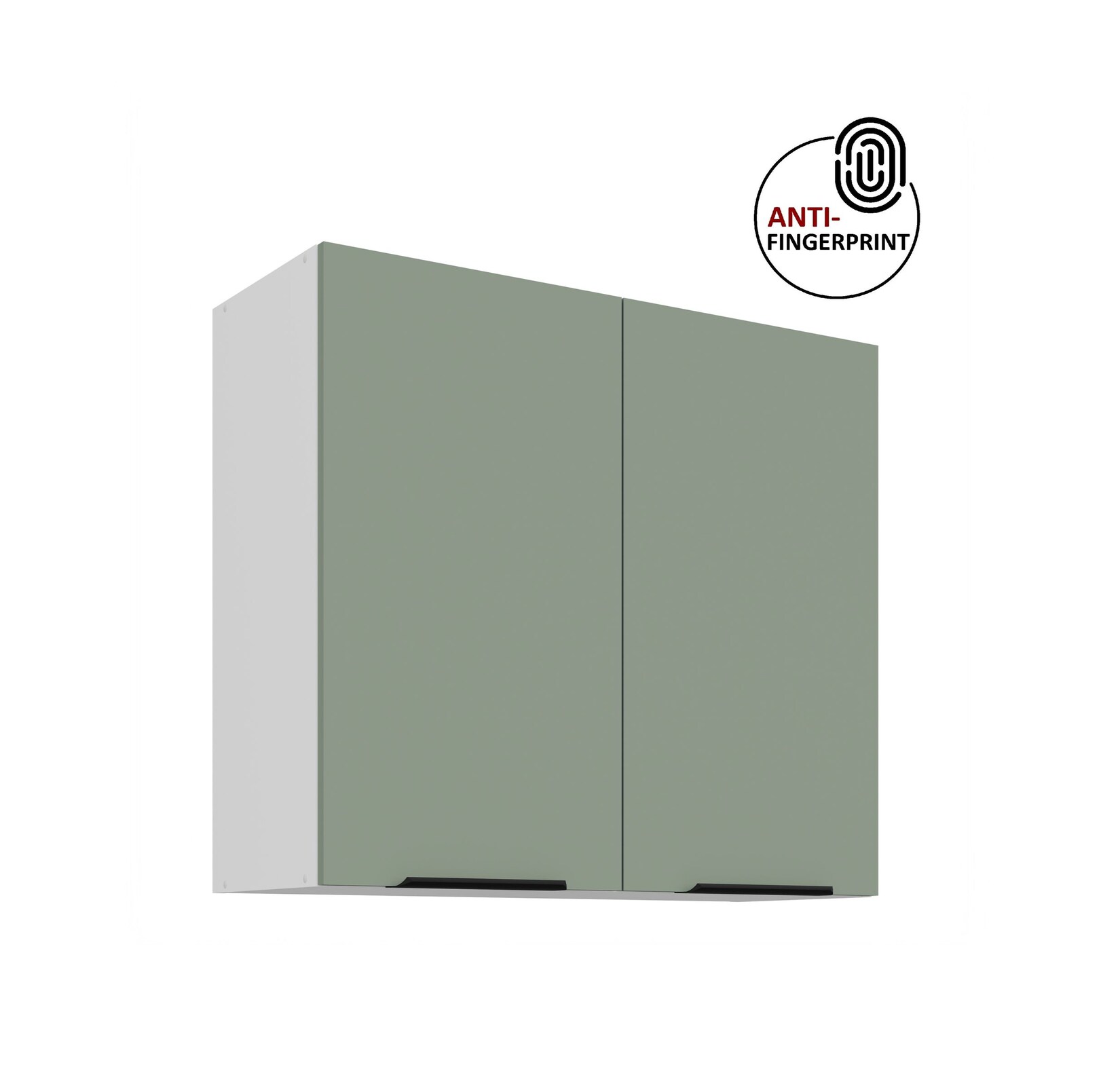 Küchen Hängeschrank 80 cm Küche ARIA Aquamarin matt Küchenzeile Anti Fingerprint