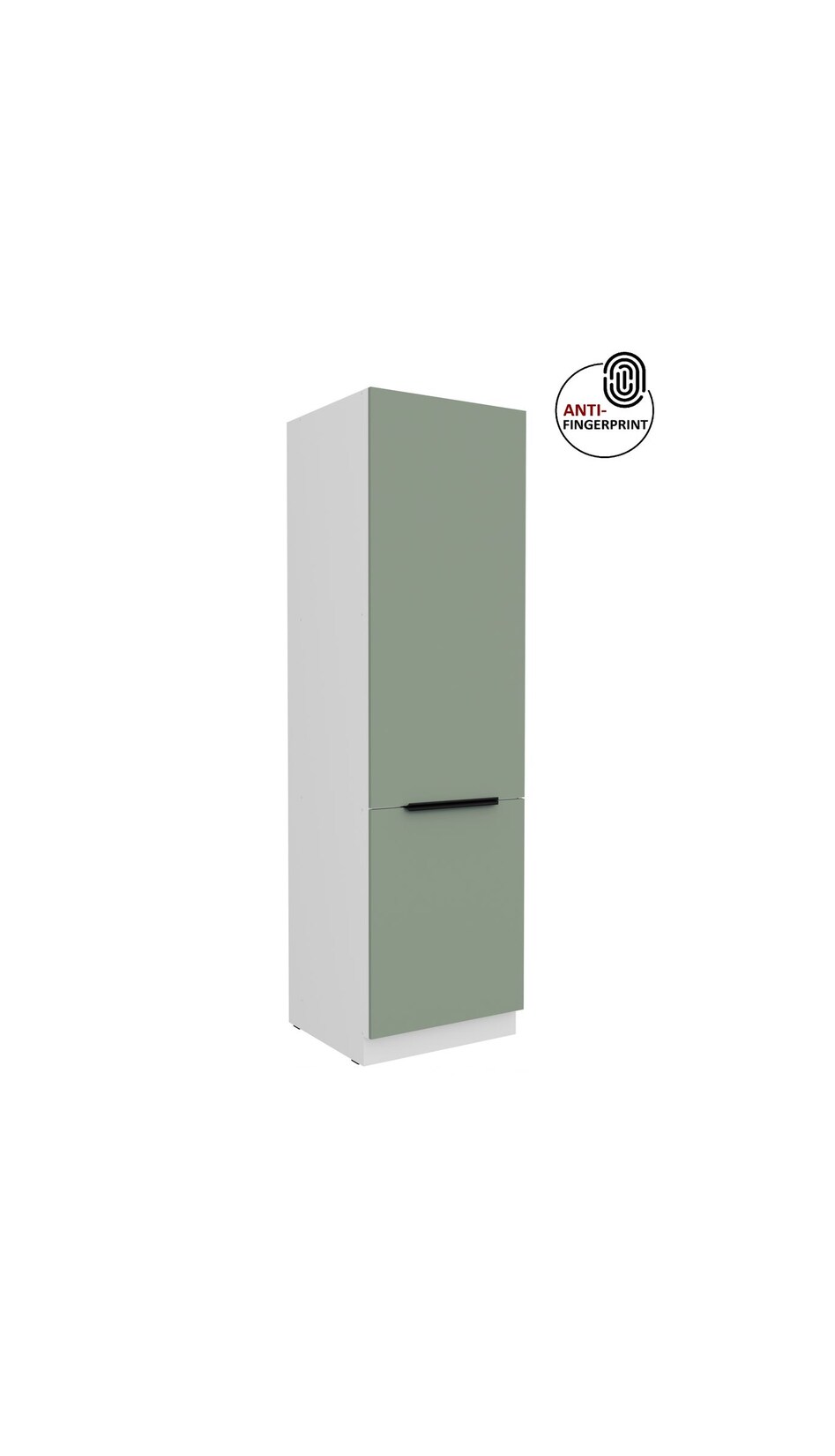 Küchen Hochschrank 60 cm Küche ARIA Aquamarin matt Anti Fingerprint Küchenzeile