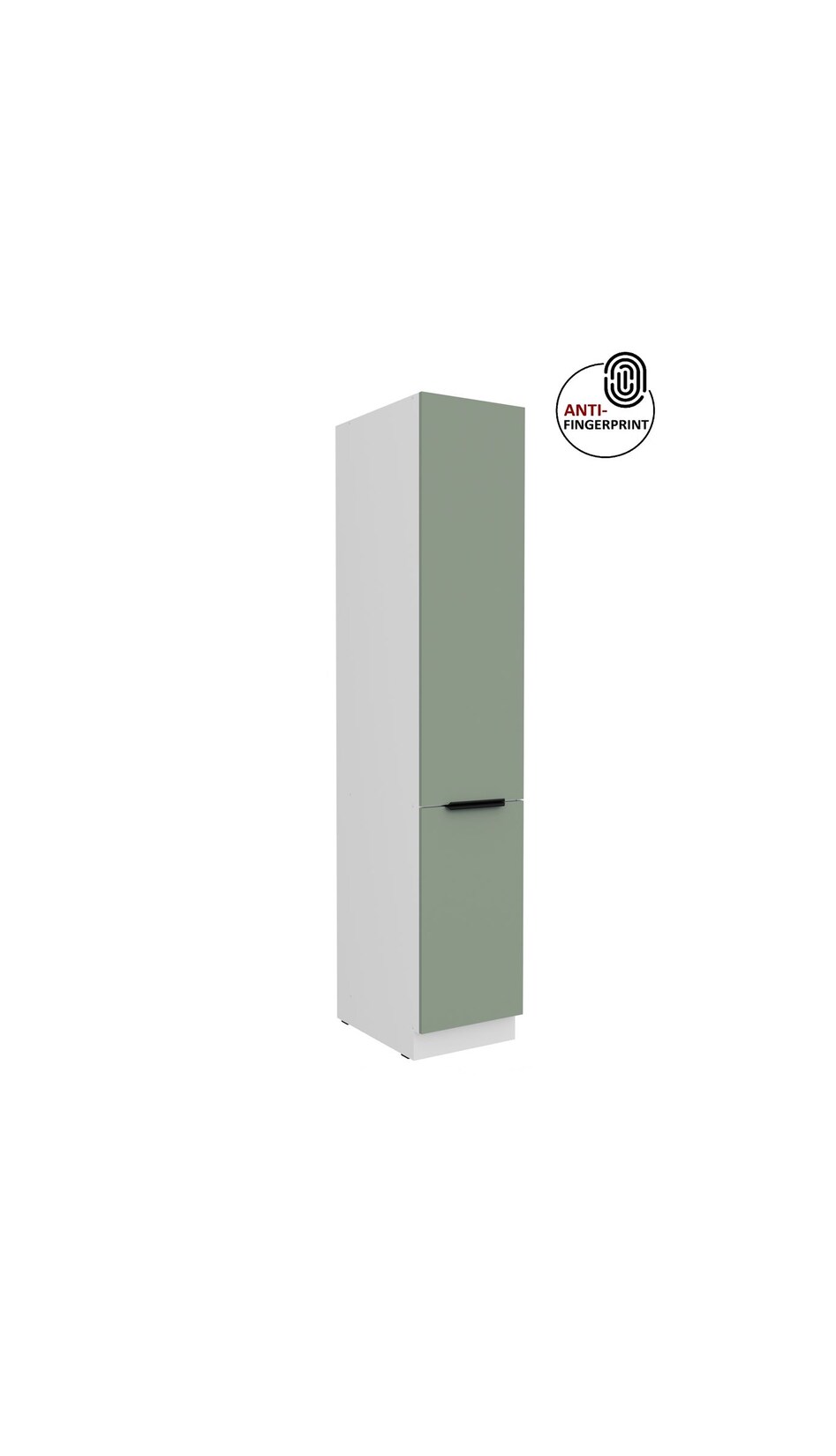 Küchen Hochschrank 40 cm Küche ARIA Aquamarin matt Anti Fingerprint Küchenzeile