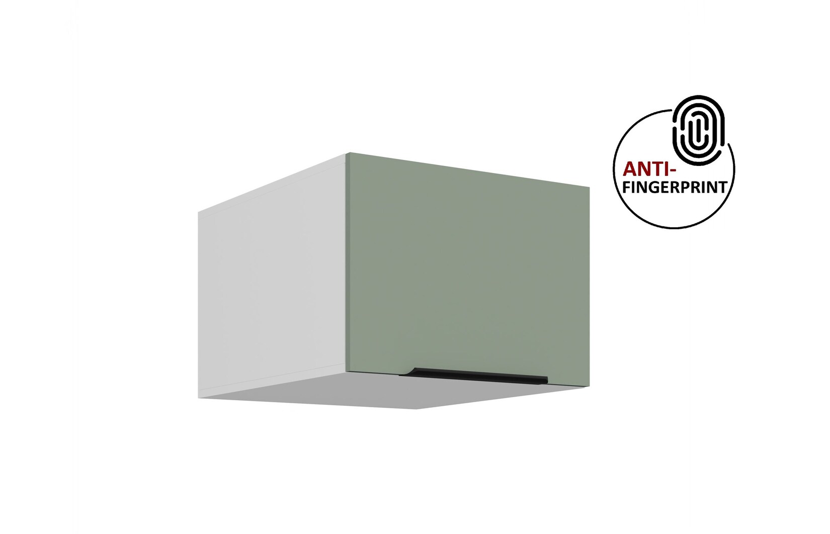 Küchen Aufsatzschrank 50 Küche ARIA Aquamarin matt Küchenzeile Anti Fingerprint