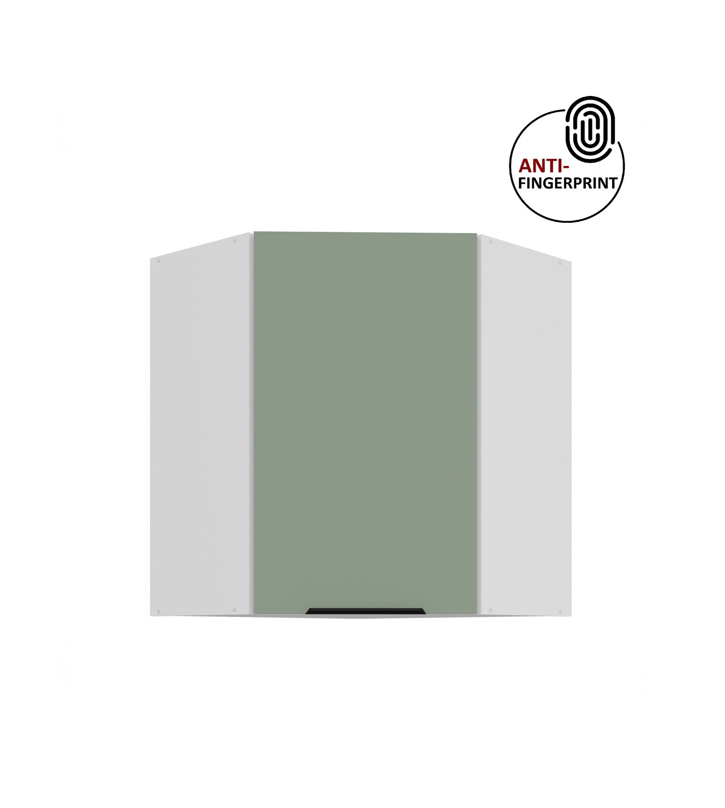 Küchen Eckschrank 60 Küche ARIA Aquamarin ultra matt Anti Fingerprint Küchenzeile