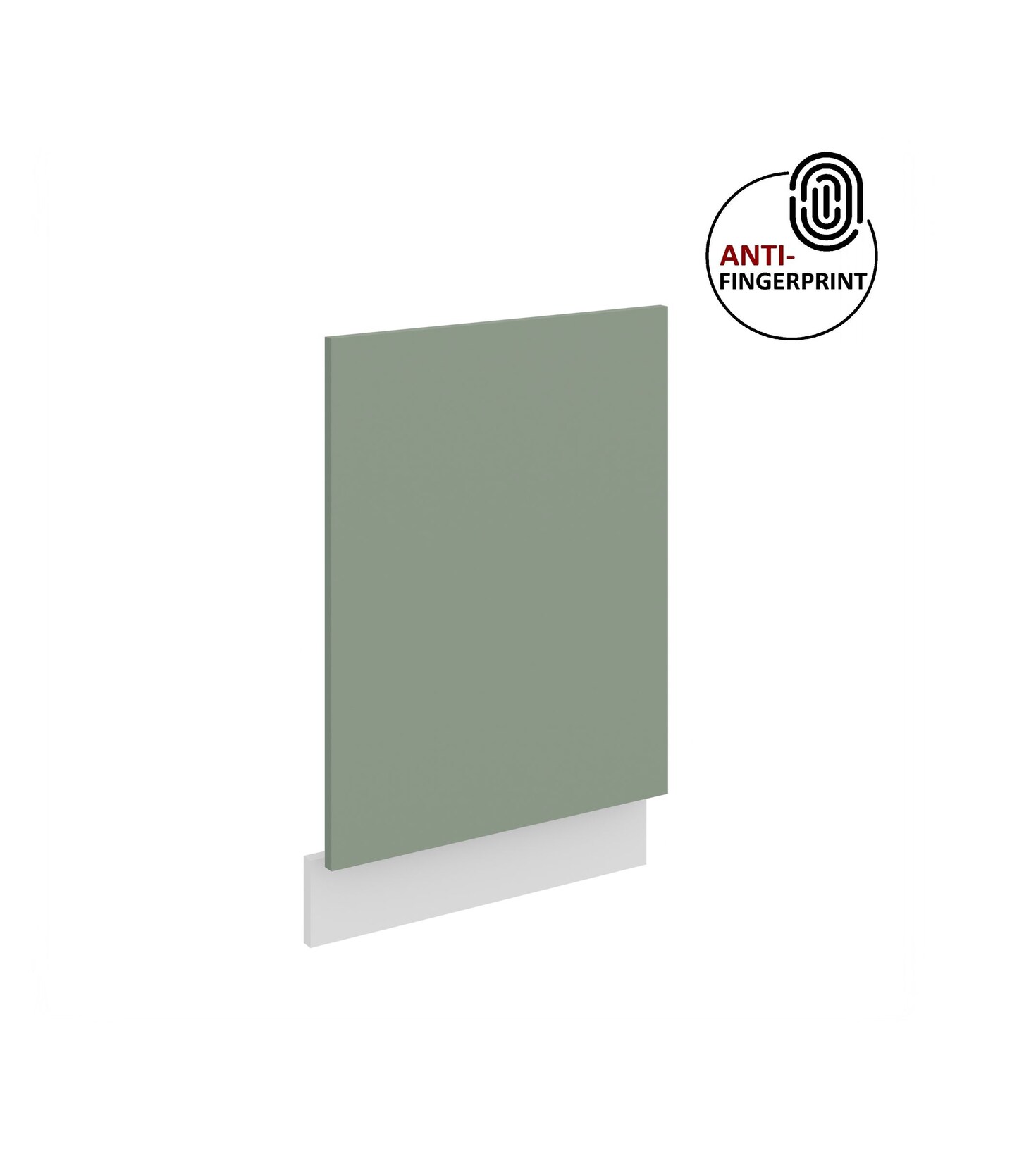 Frontblende für integrierten Geschirrspüler 45 cm ARIA Aquamarin + Weiss matt