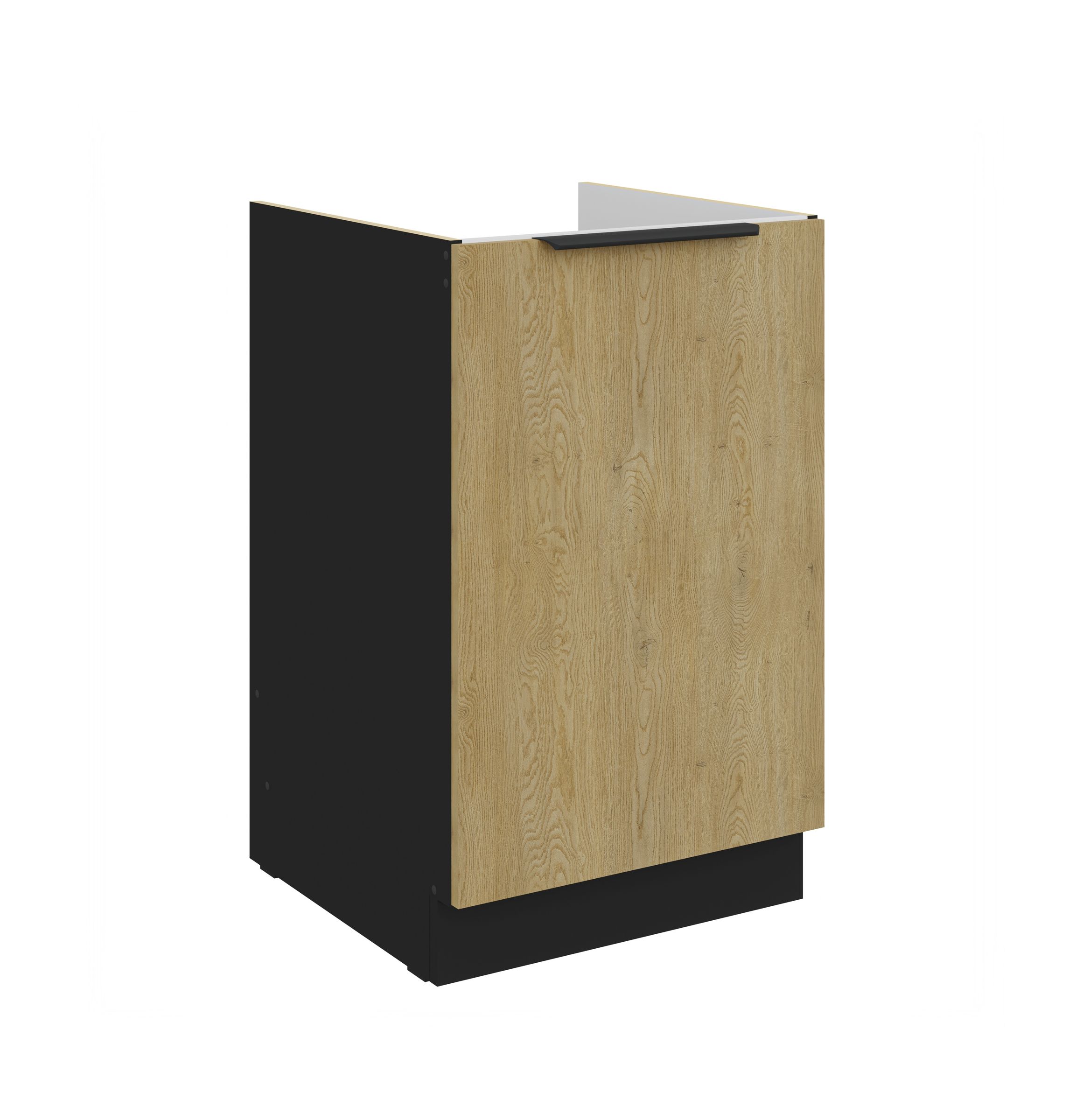 K&uuml;chen Sp&uuml;lenunterschrank 50 cm CREMONA Eiche hell K&uuml;che K&uuml;chenzeile K&uuml;chenblock - Bild 1