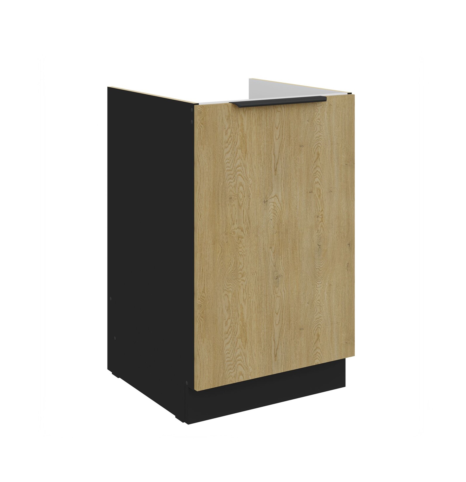Küchen Spülenunterschrank 50 cm CREMONA Eiche hell Küche Küchenzeile Küchenblock