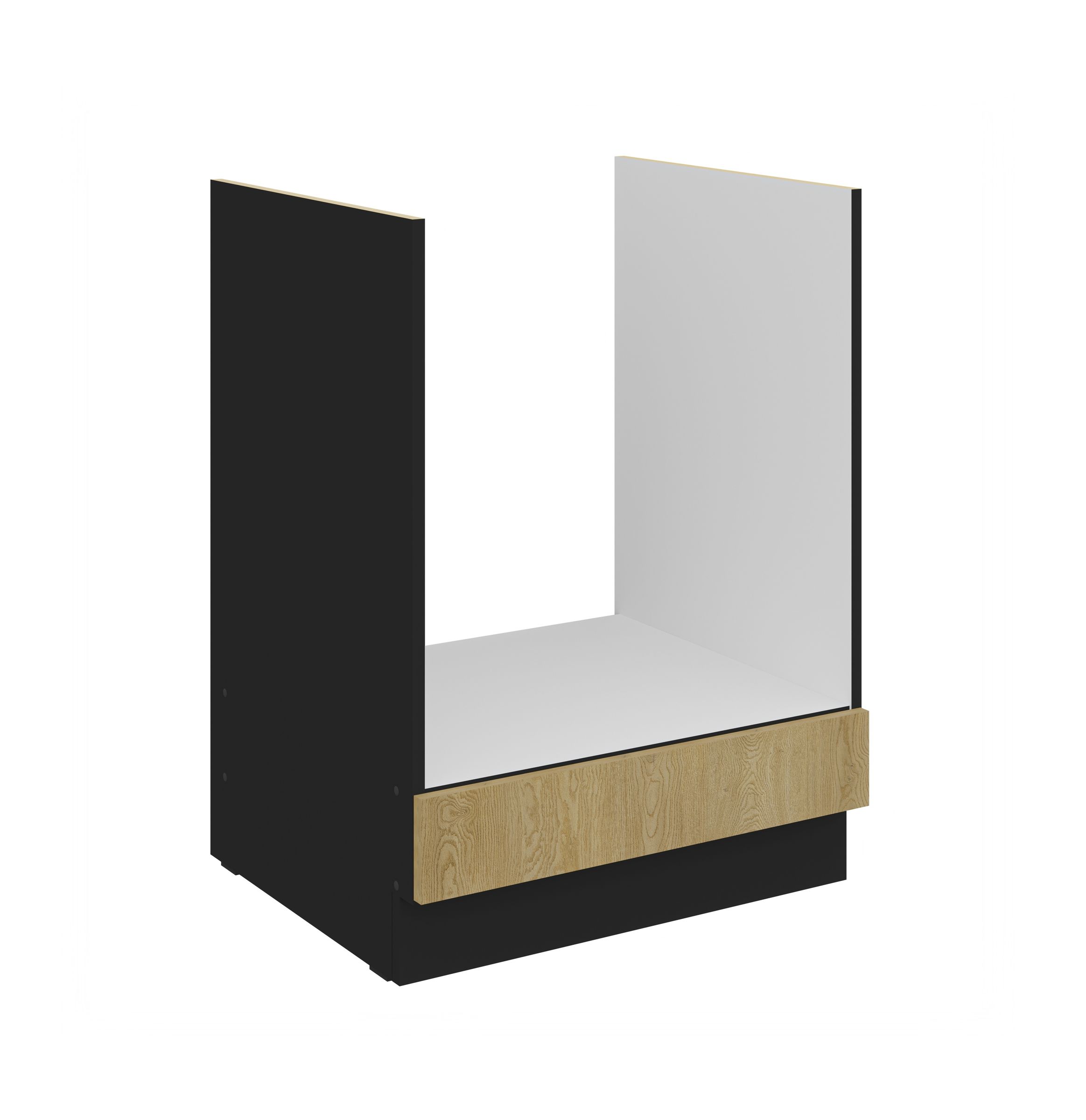 K&uuml;chen Herdunterschrank 60 cm CREMONA Eiche hell K&uuml;che K&uuml;chenzeile K&uuml;chenblock - Bild 1