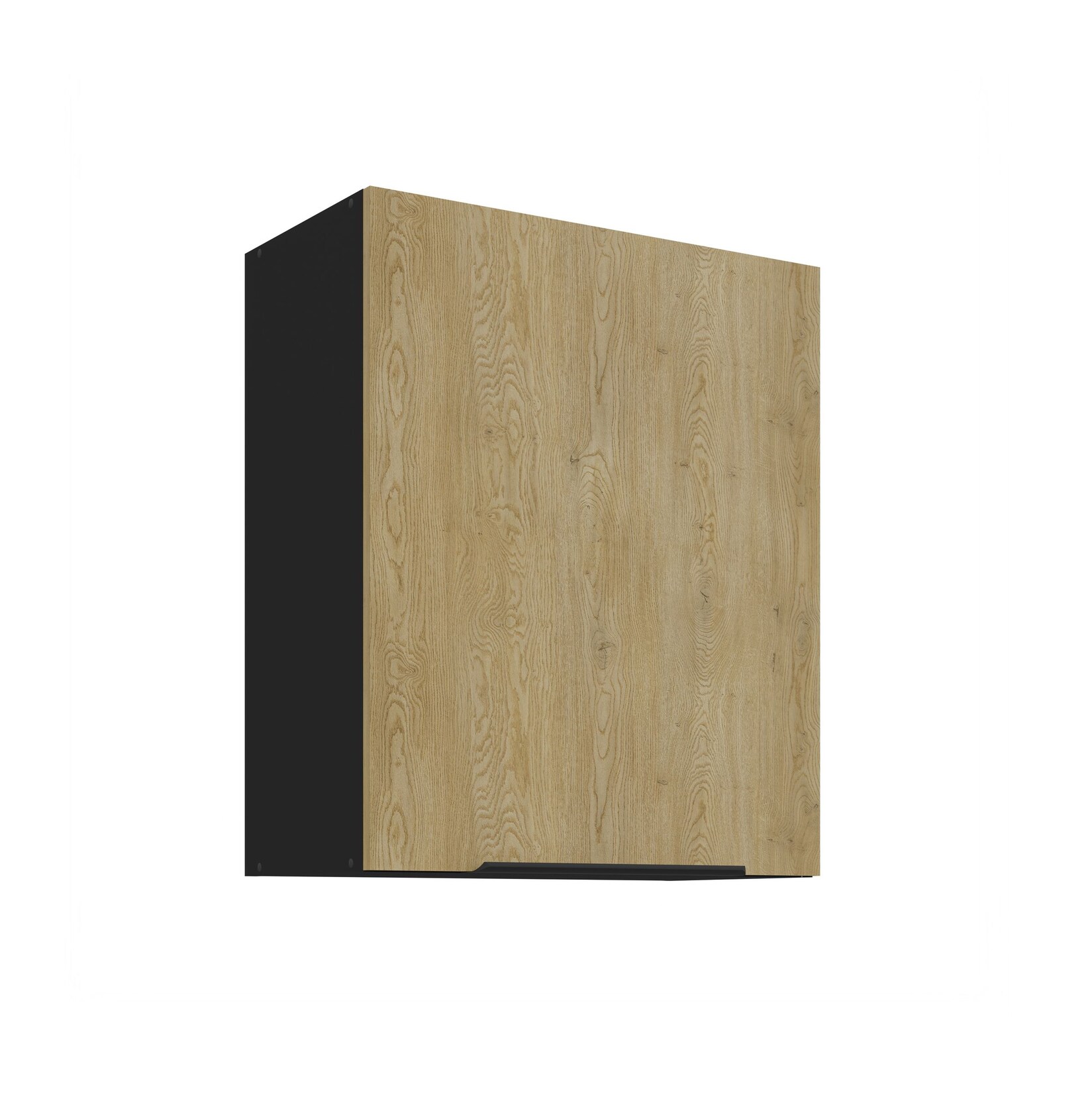 Küchen Hängeschrank 60 cm CREMONA Eiche Schwarz Küche Küchenzeile Küchenblock