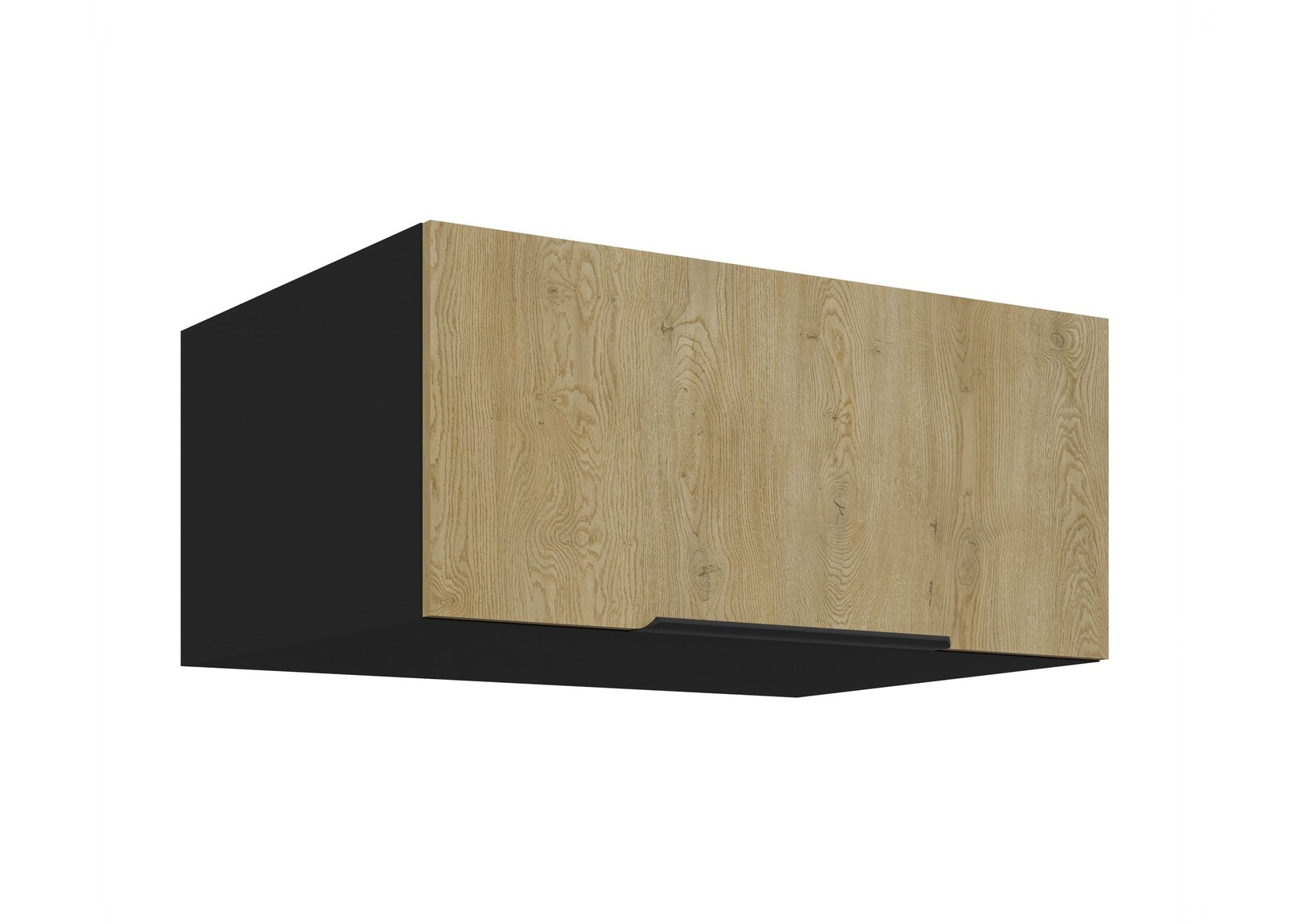 Aufsatzschrank Hochschrank 80 cm CREMONA Eiche Küchenzeile Küchenblock Küche
