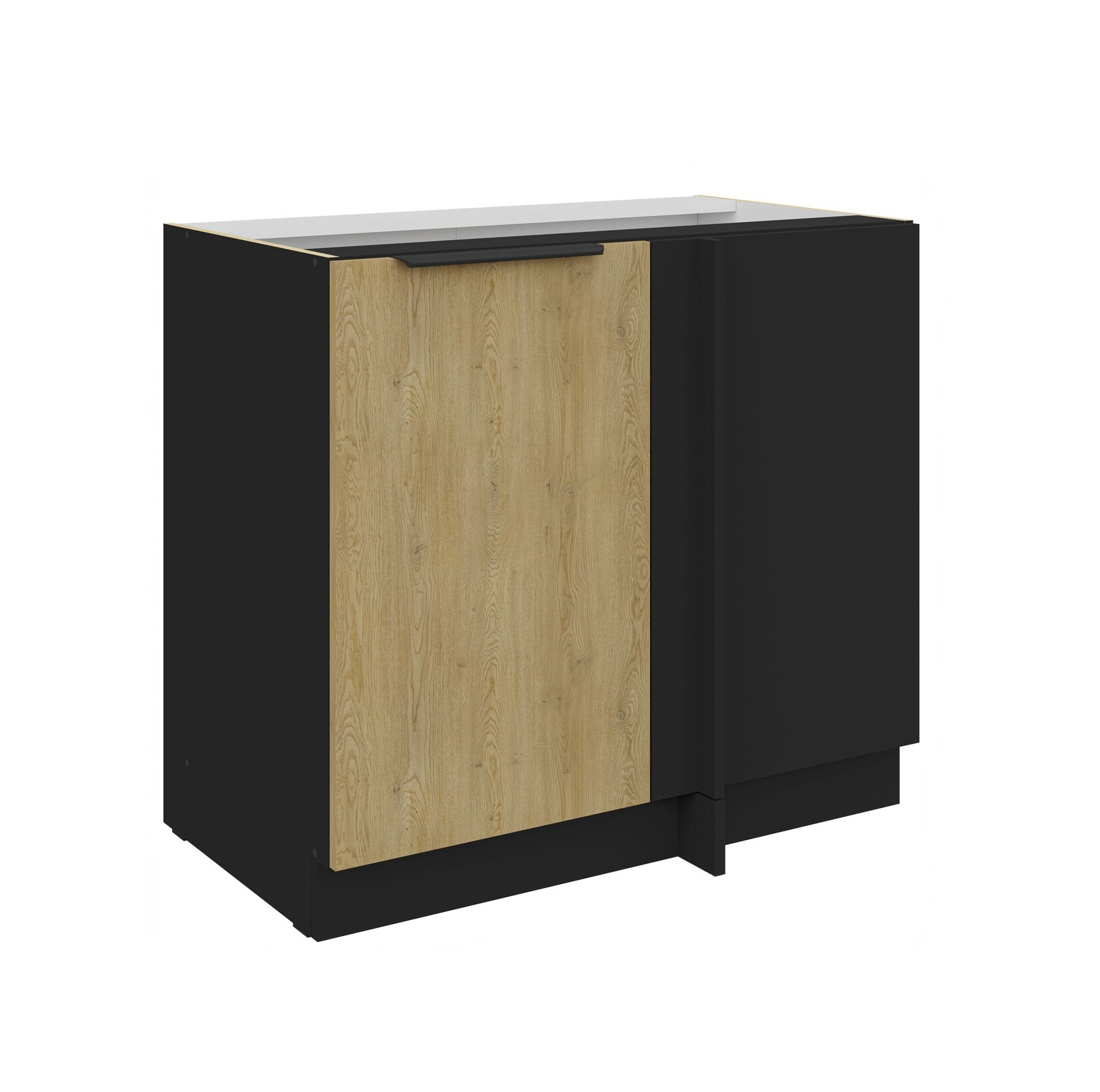 Küchen Eckunterschrank 105 cm CREMONA Eiche hell Küche Küchenzeile Küchenblock