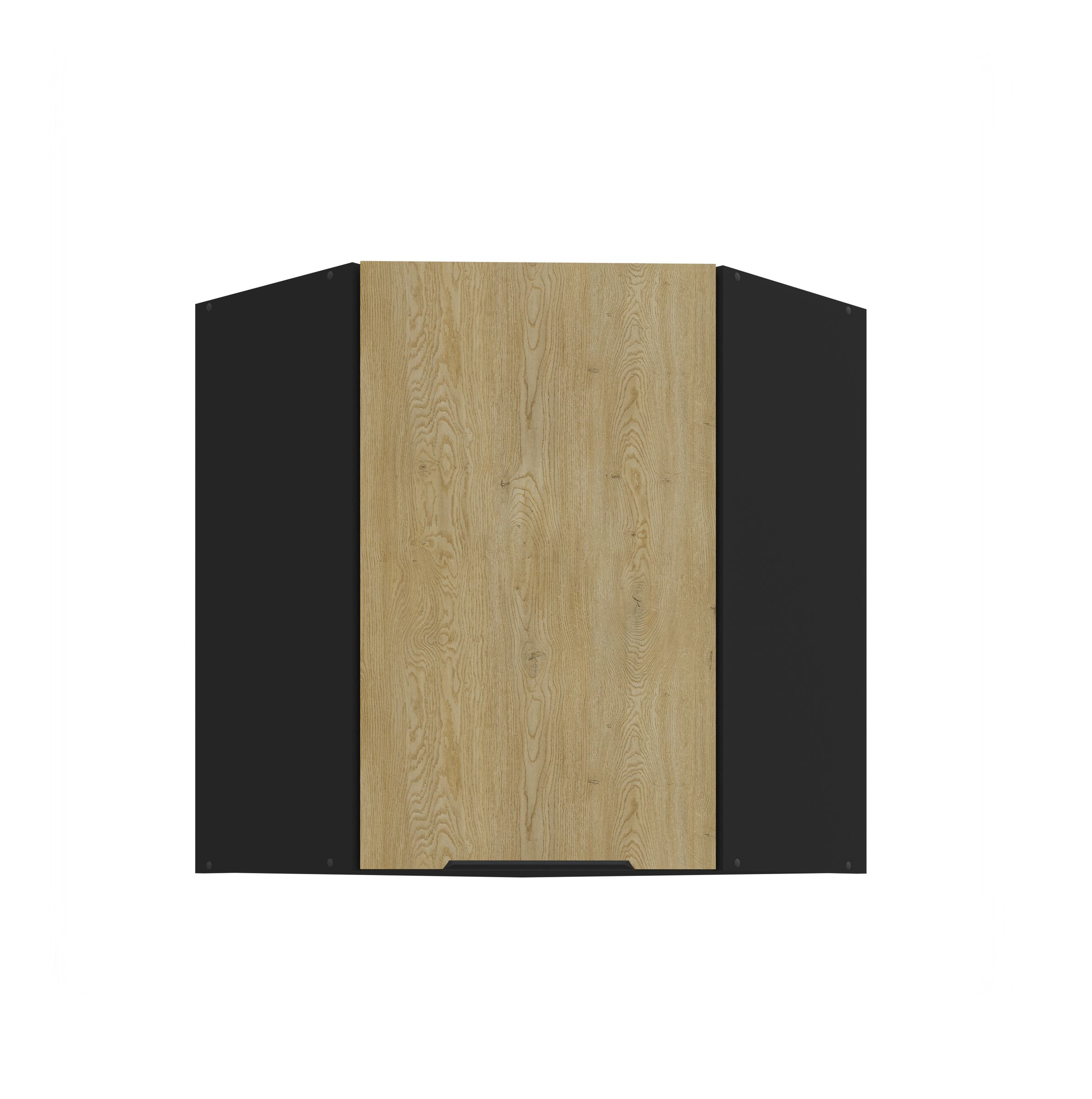 K&uuml;chen Eckh&auml;ngeschrank 60x60 cm CREMONA Eiche hell K&uuml;che K&uuml;chenzeile K&uuml;chenblock - Bild 1