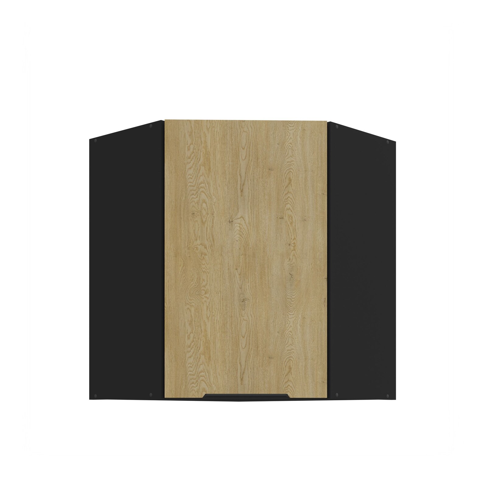 Küchen Eckhängeschrank 60x60 cm CREMONA Eiche hell Küche Küchenzeile Küchenblock