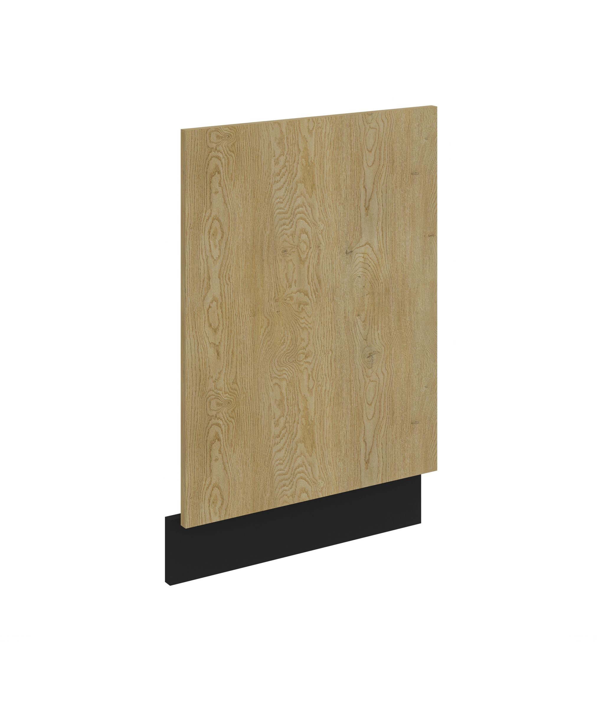 Frontblende f&uuml;r integrierten Geschirrsp&uuml;ler 45 cm K&uuml;che CREMONA Eiche + Schwarz - Bild 1