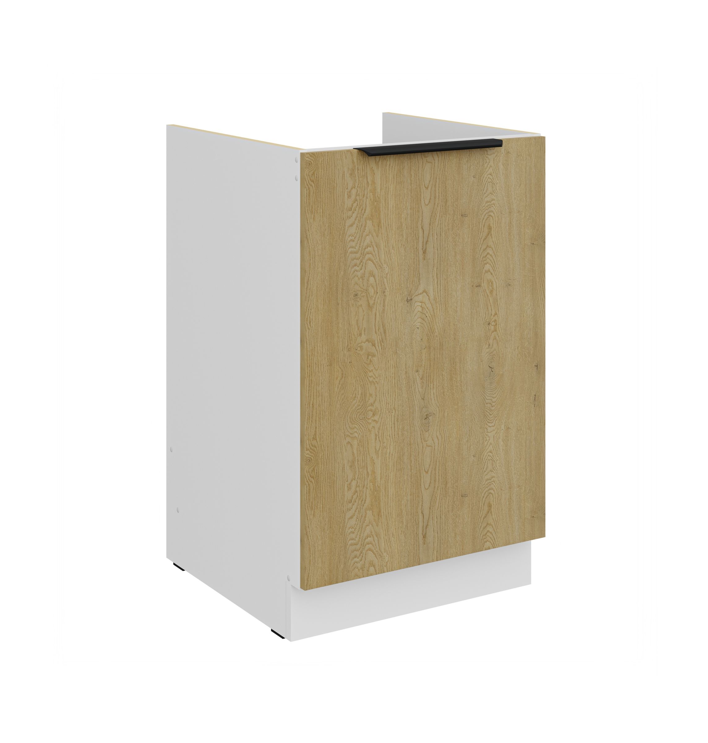 K&uuml;chen Sp&uuml;lenunterschrank 50 cm CREMONA Eiche hell K&uuml;che K&uuml;chenzeile K&uuml;chenblock - Bild 1