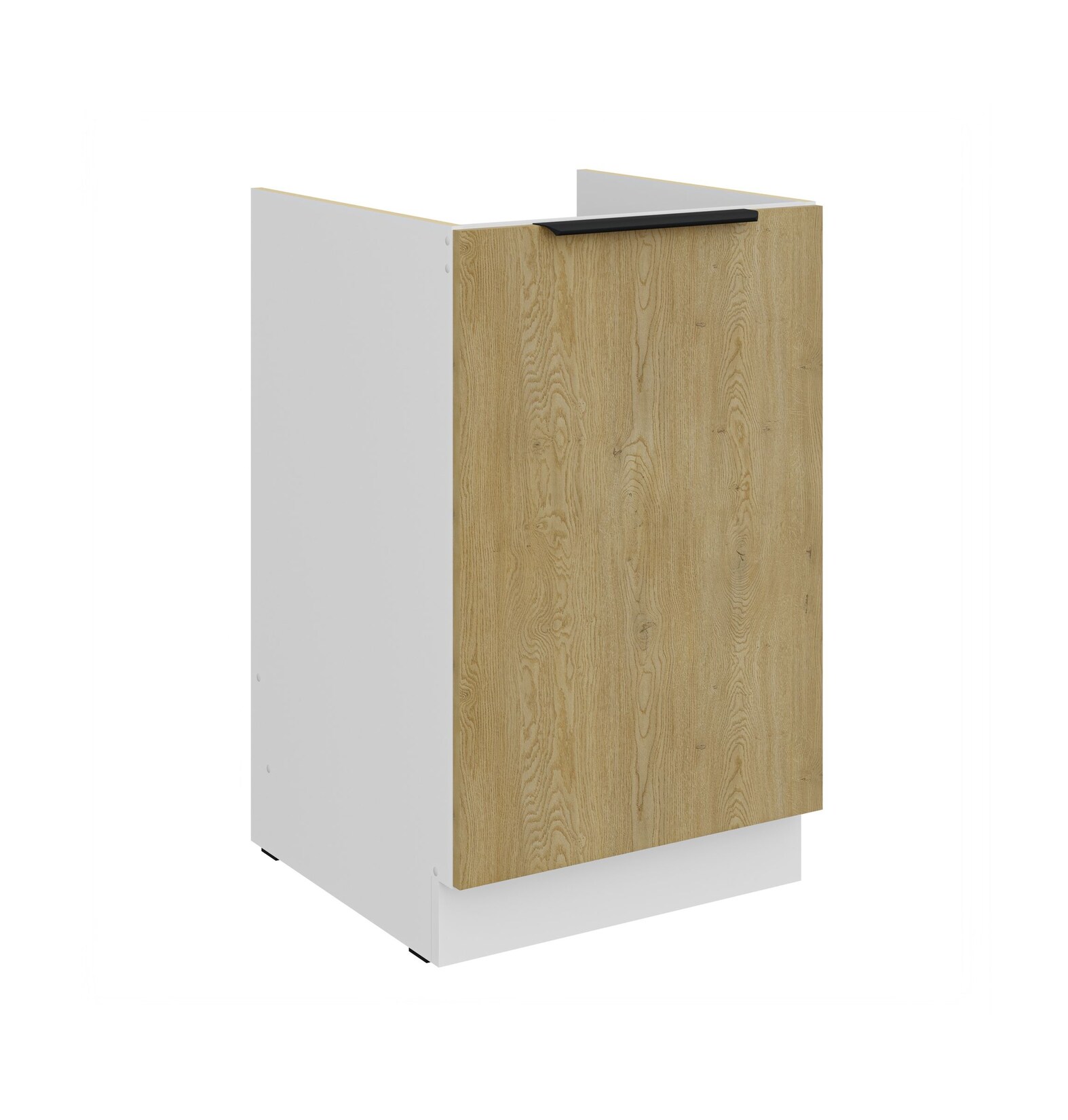 Küchen Spülenunterschrank 50 cm CREMONA Eiche hell Küche Küchenzeile Küchenblock