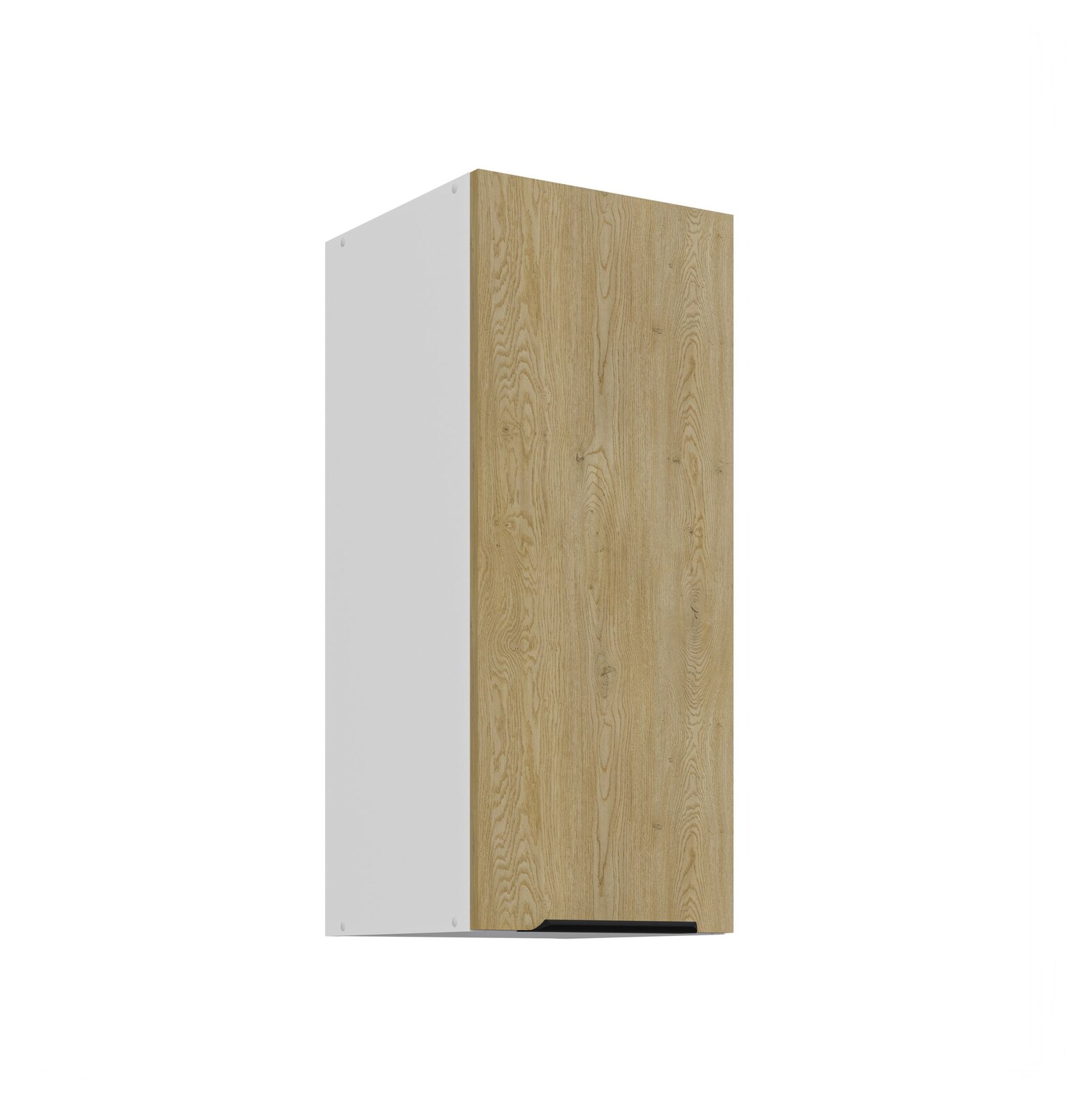 Küchen Hängeschrank 30 cm CREMONA Eiche + Weiß Küche Küchenzeile Küchenblock
