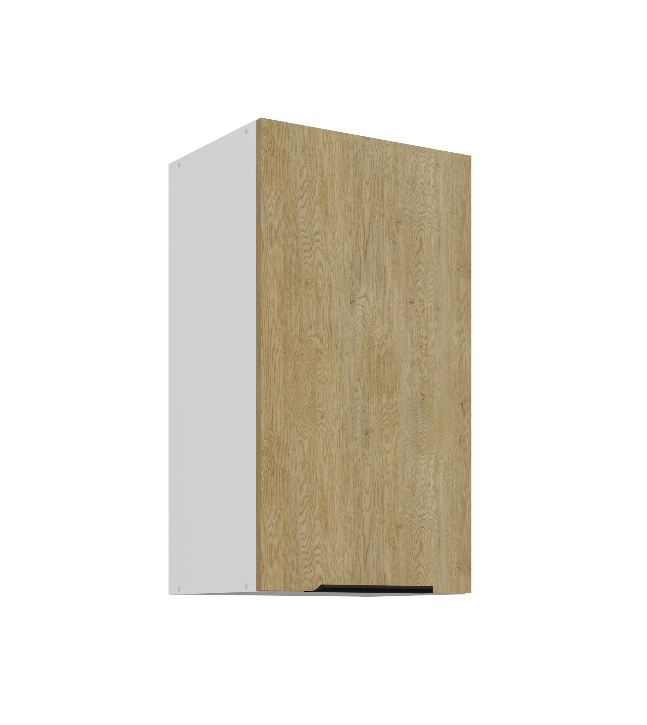 K&uuml;chen H&auml;ngeschrank 40 cm CREMONA Eiche + Wei&szlig; K&uuml;che K&uuml;chenzeile K&uuml;chenblock - Bild 1