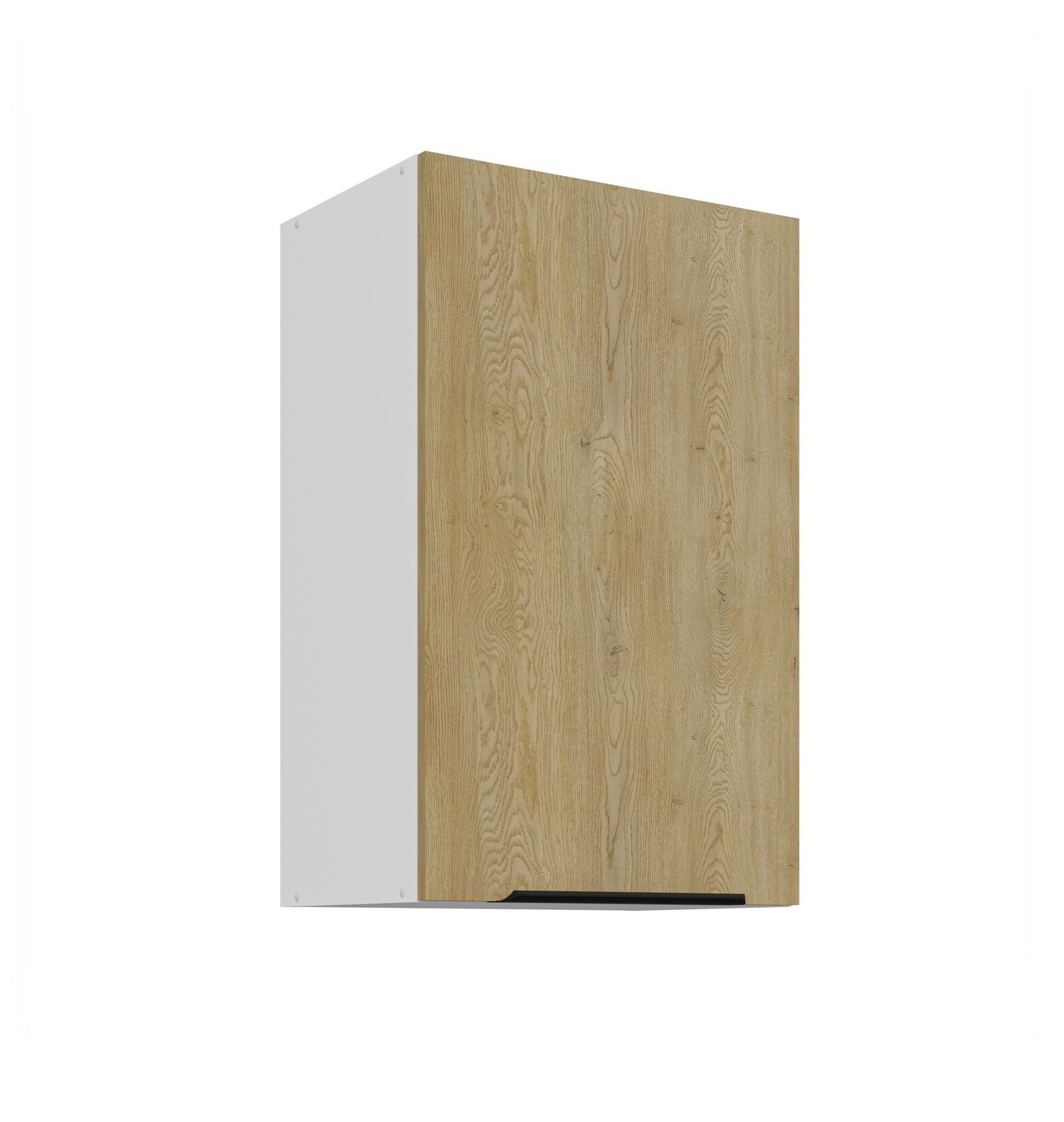 Küchen Hängeschrank 45 cm CREMONA Eiche + Weiß Küche Küchenzeile Küchenblock