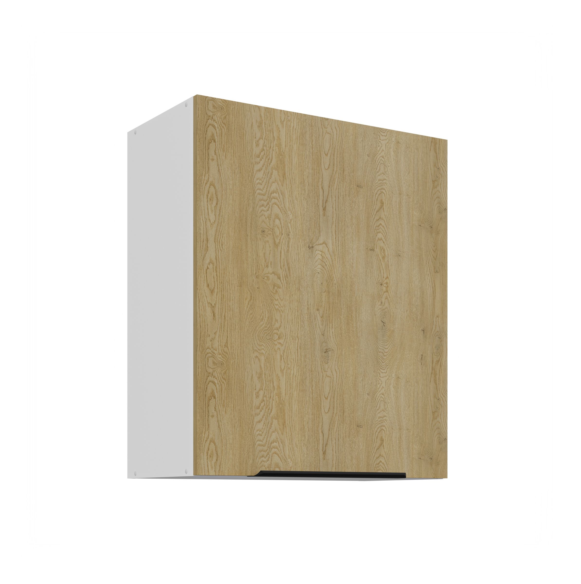 K&uuml;chen H&auml;ngeschrank 60 cm CREMONA Eiche + Wei&szlig; K&uuml;che K&uuml;chenzeile K&uuml;chenblock - Bild 1