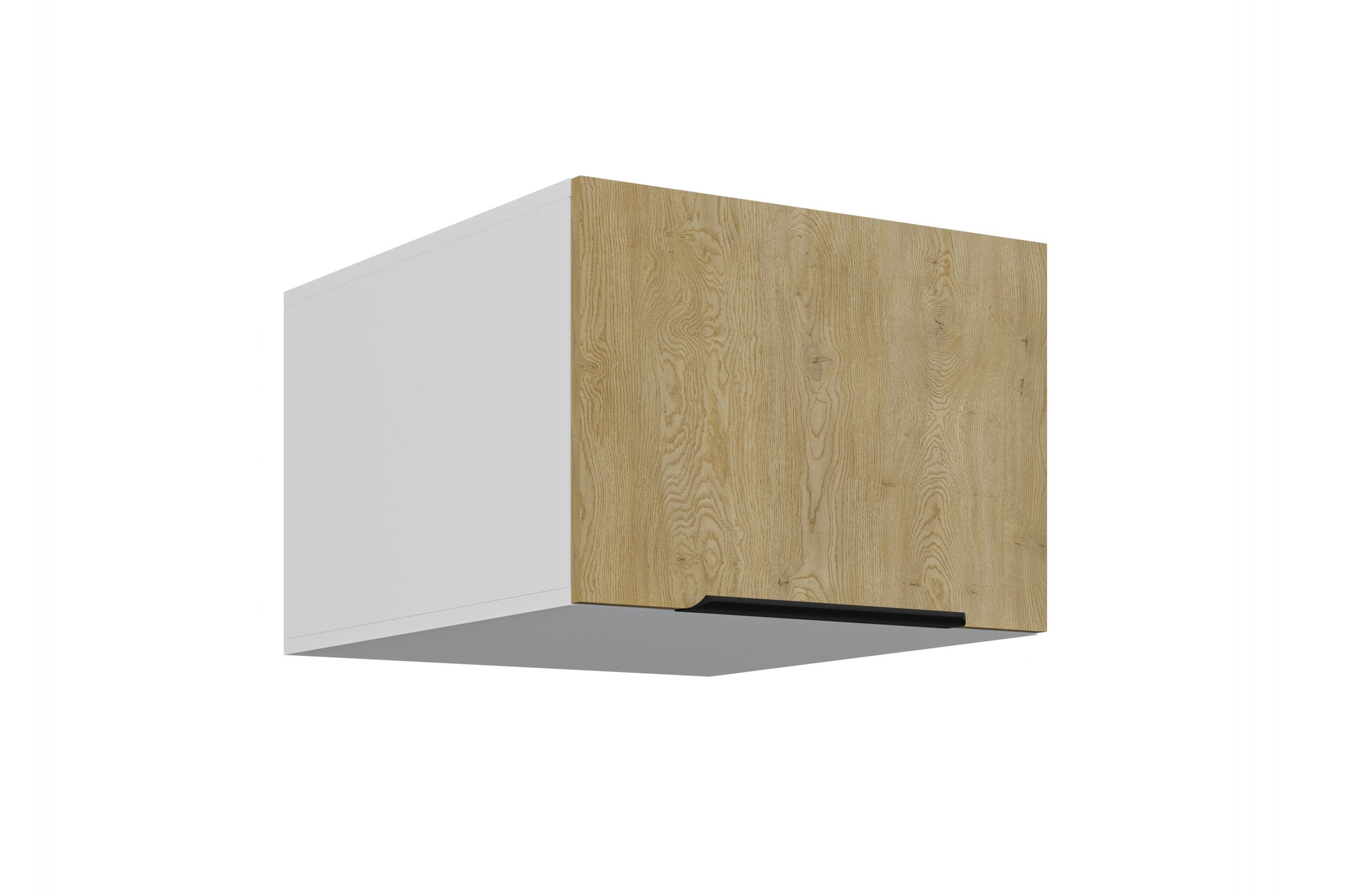 Aufsatzschrank Hochschrank 50 cm CREMONA Eiche K&uuml;chenzeile K&uuml;chenblock K&uuml;che - Bild 1