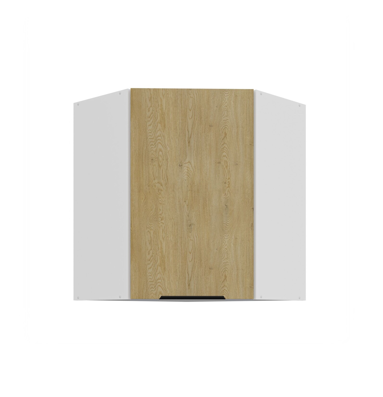 Küchen Eckhängeschrank 60x60 cm CREMONA Eiche hell Küche Küchenzeile Küchenblock